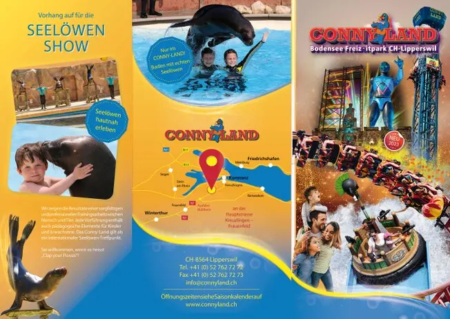 illustrated logos for amusement parks  <br />