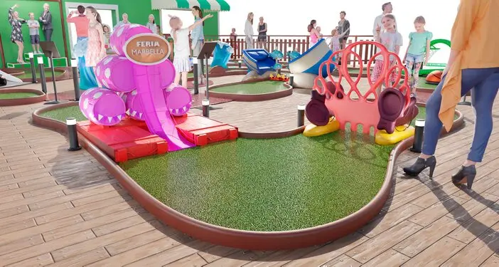 modular mini golf park design  
