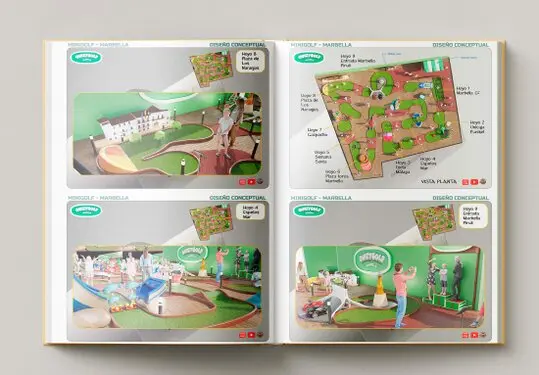 compact amusement golf design  