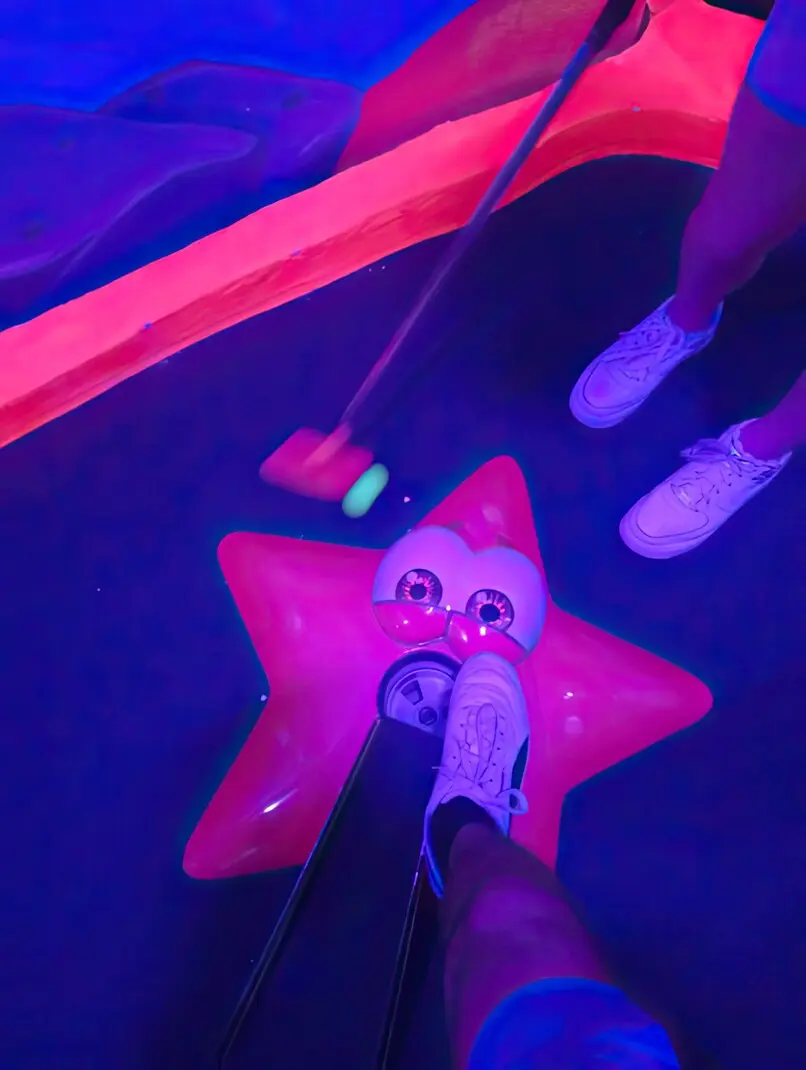 black light mini golf design indoor mini golf construction