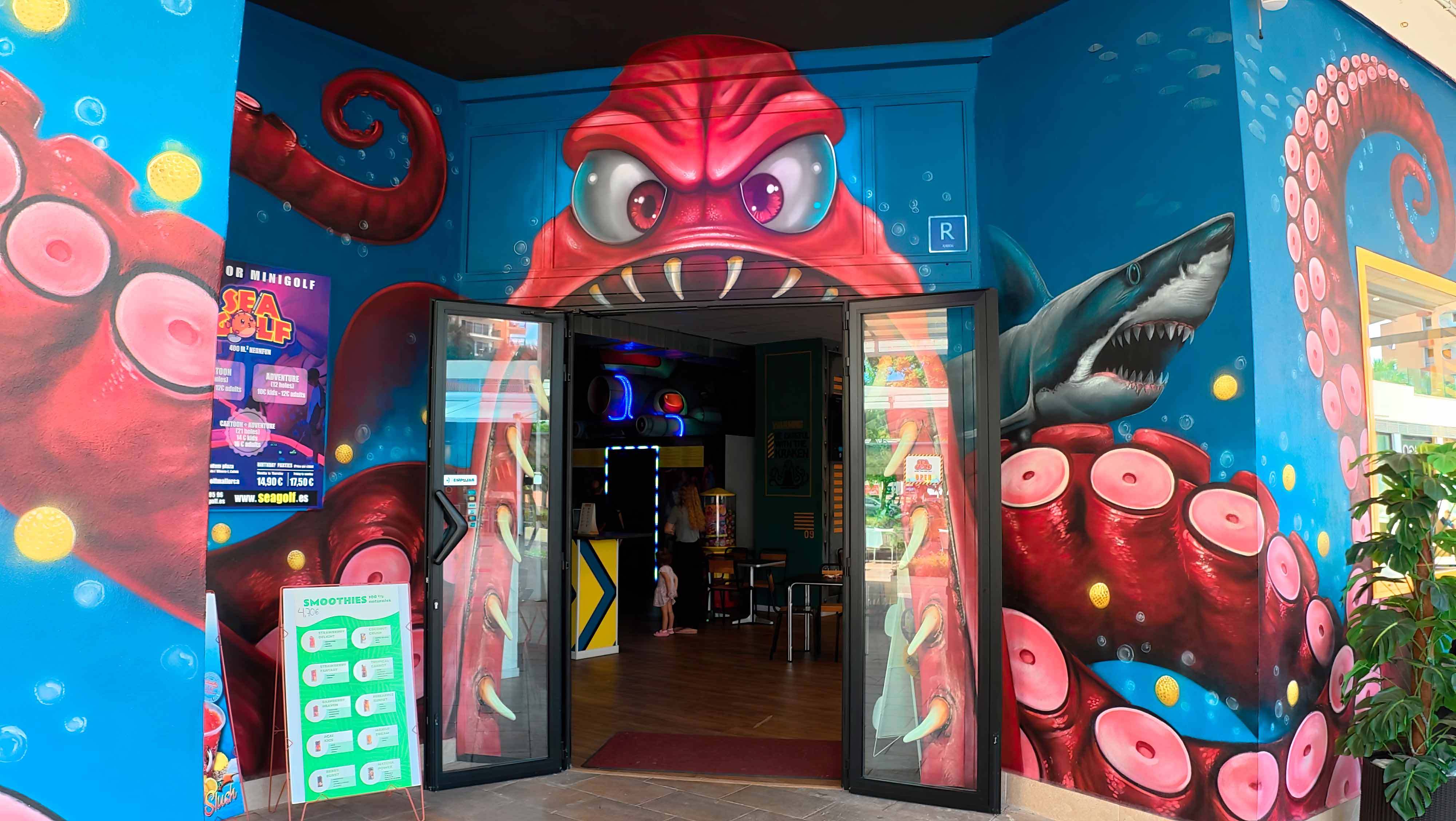 sea golf minigolf magaluf black light mini golf design