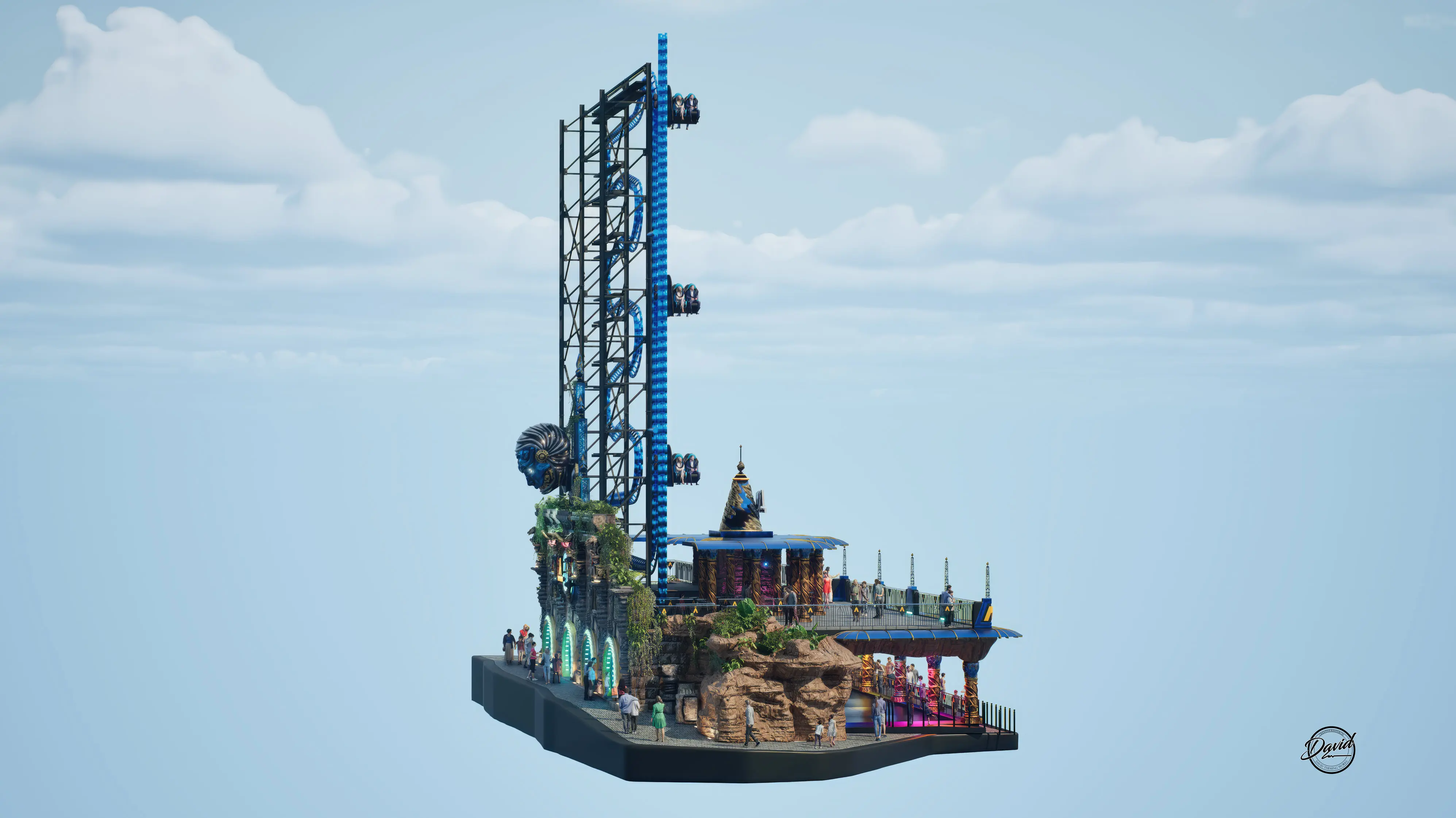 david theming connyland theme park