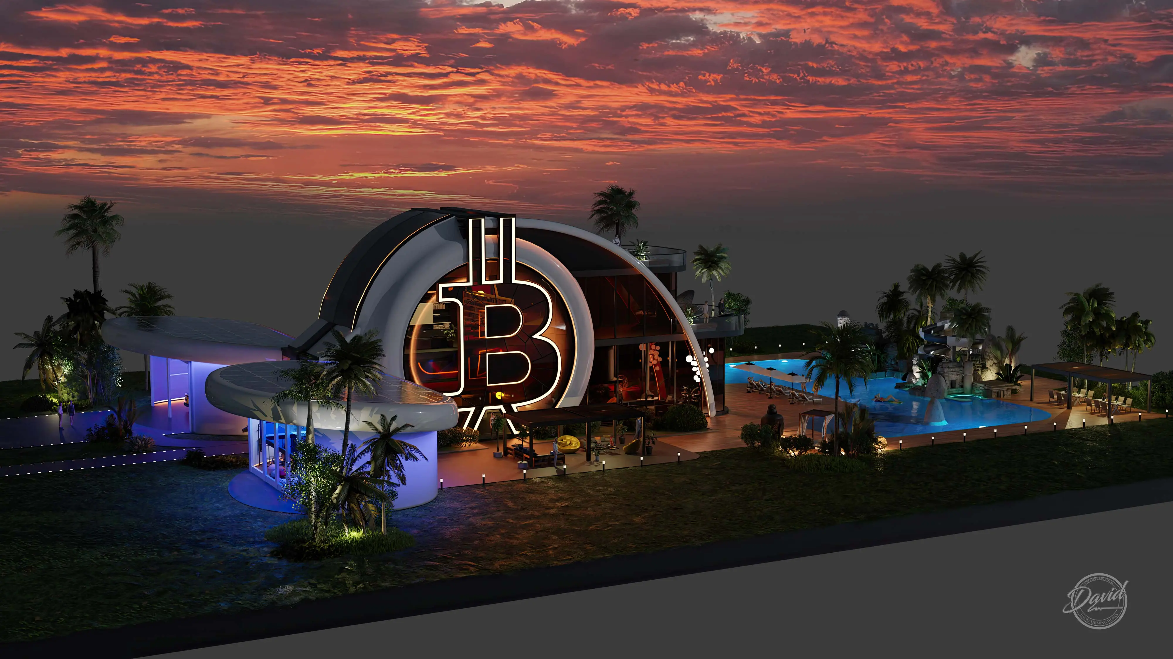 bitcoin mansion design crypto lifestyle residences