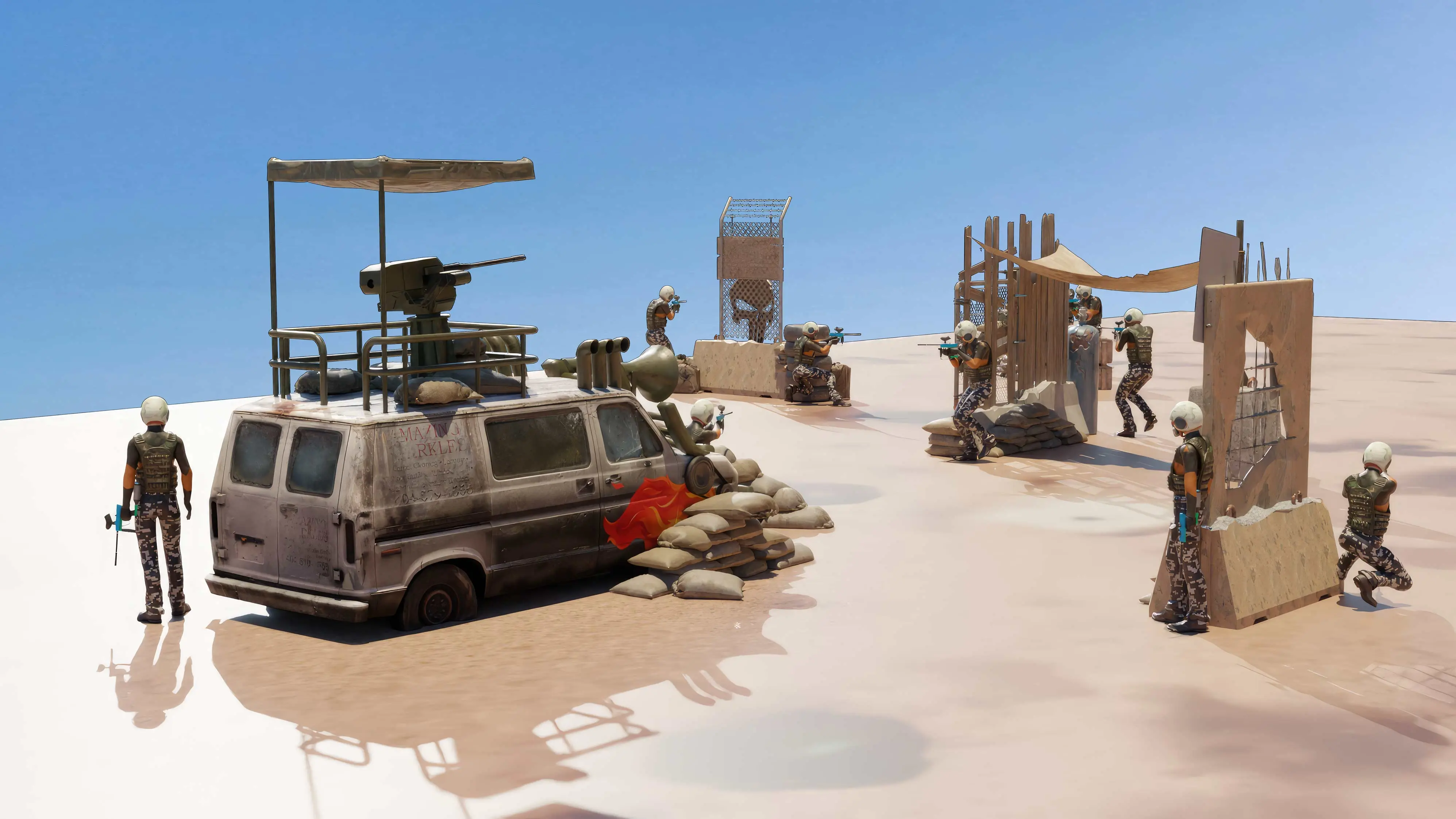 urban paintball arena design UAE family-friendly paintball park UAE