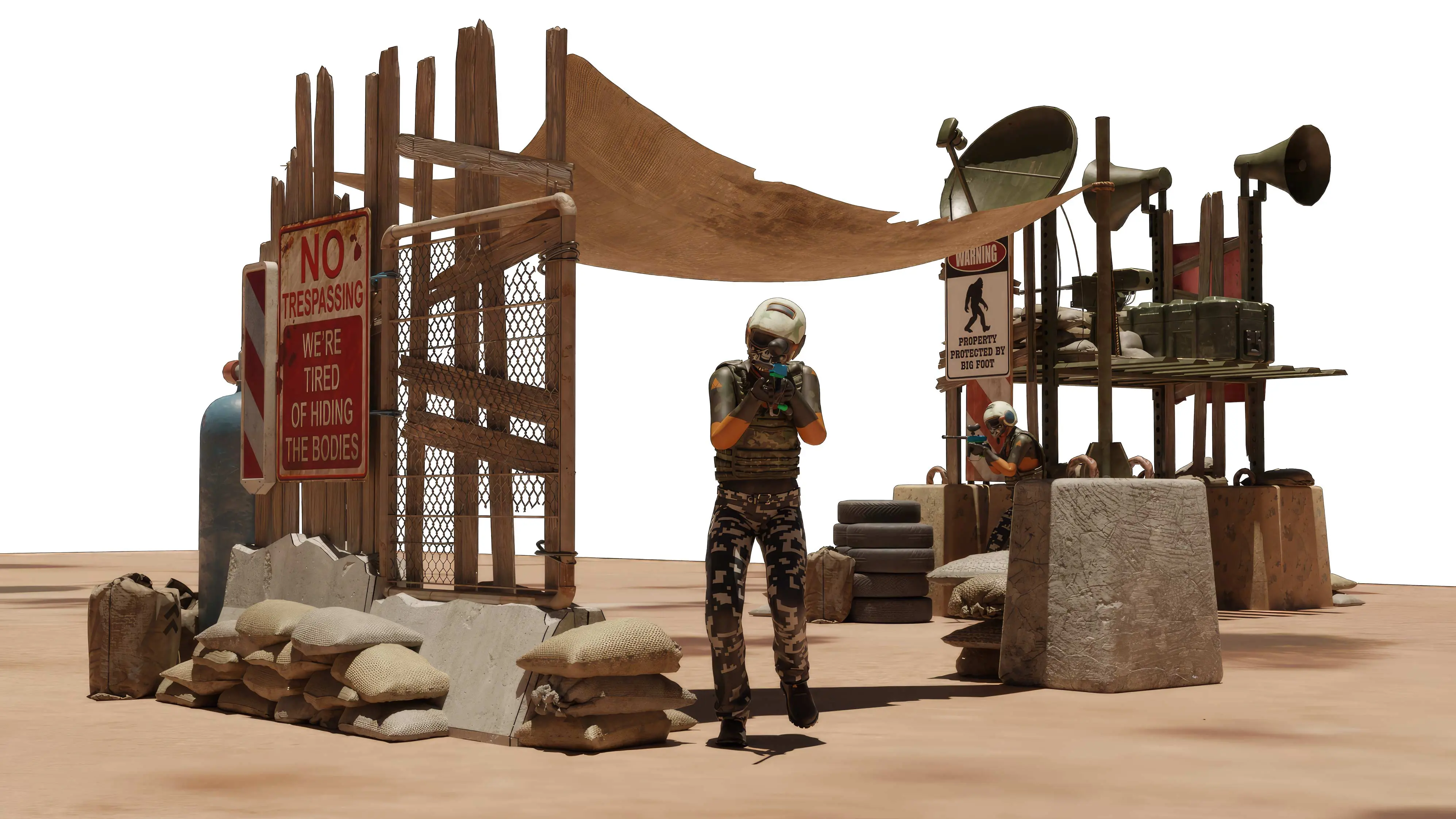 desert paintball park concept UAE <br /> paintball venue construction UAE <br />