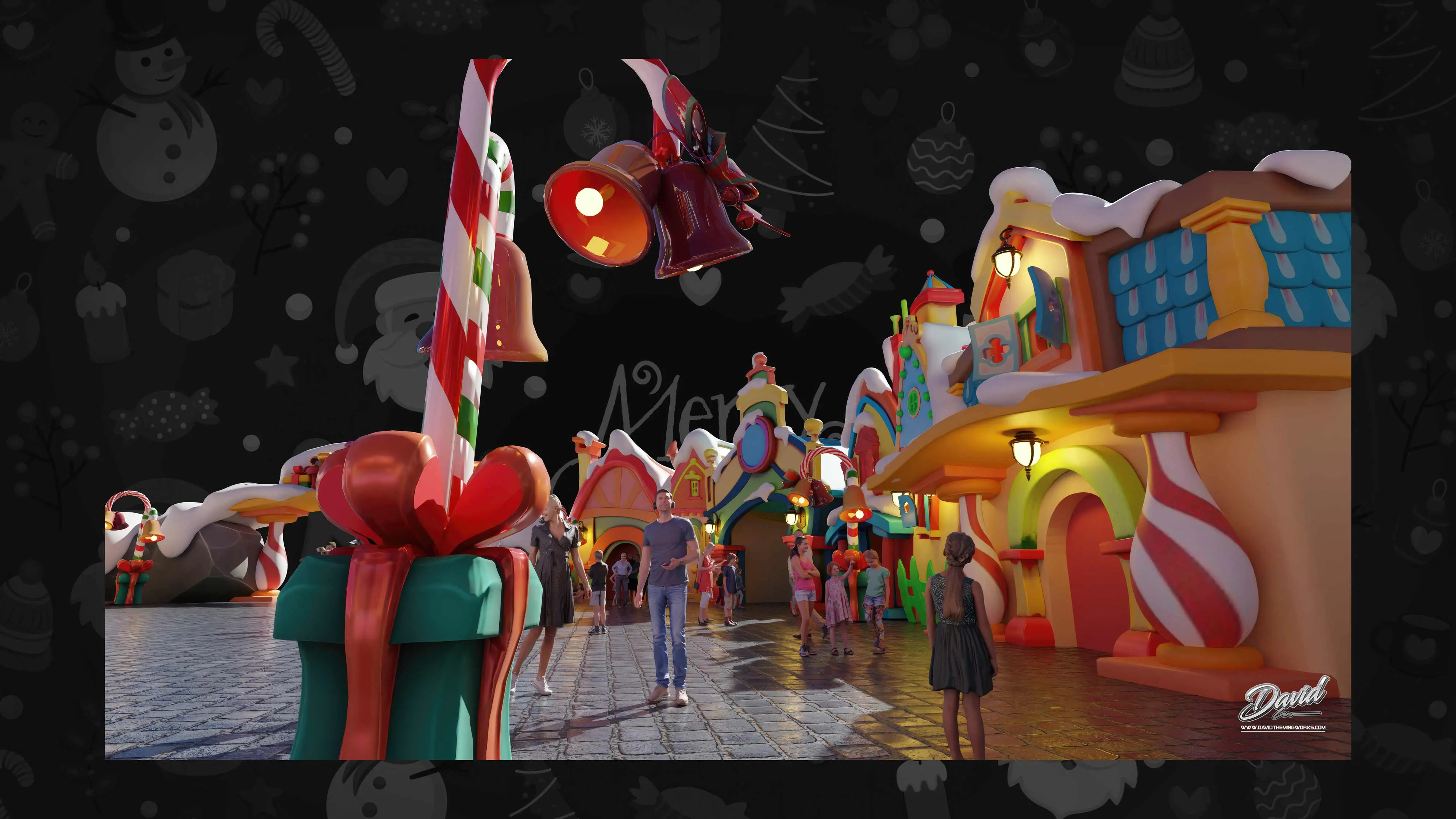 Santa Claus Village theme park design Christmas theme park construction