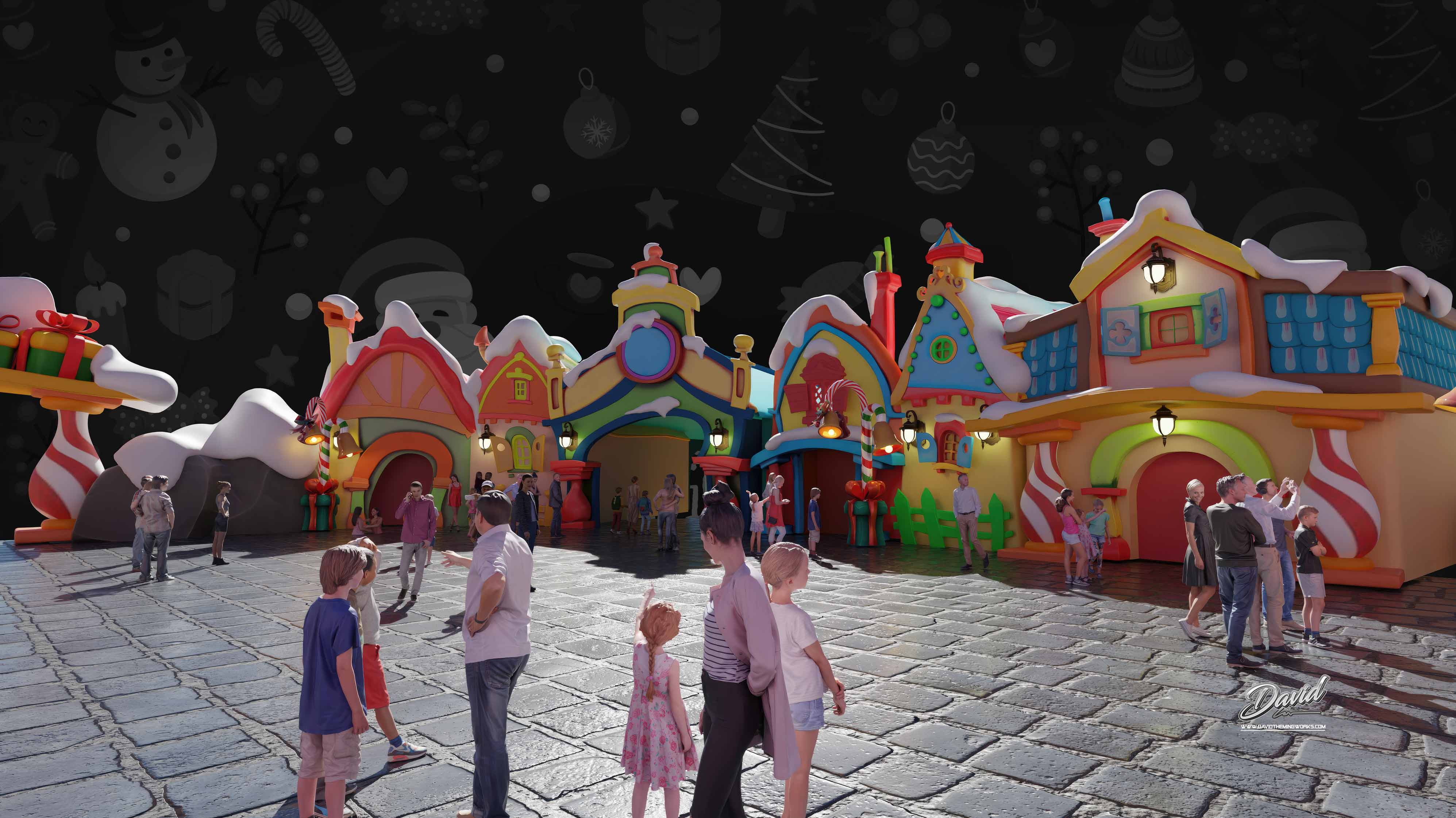 North Pole village attraction design holiday park design and build