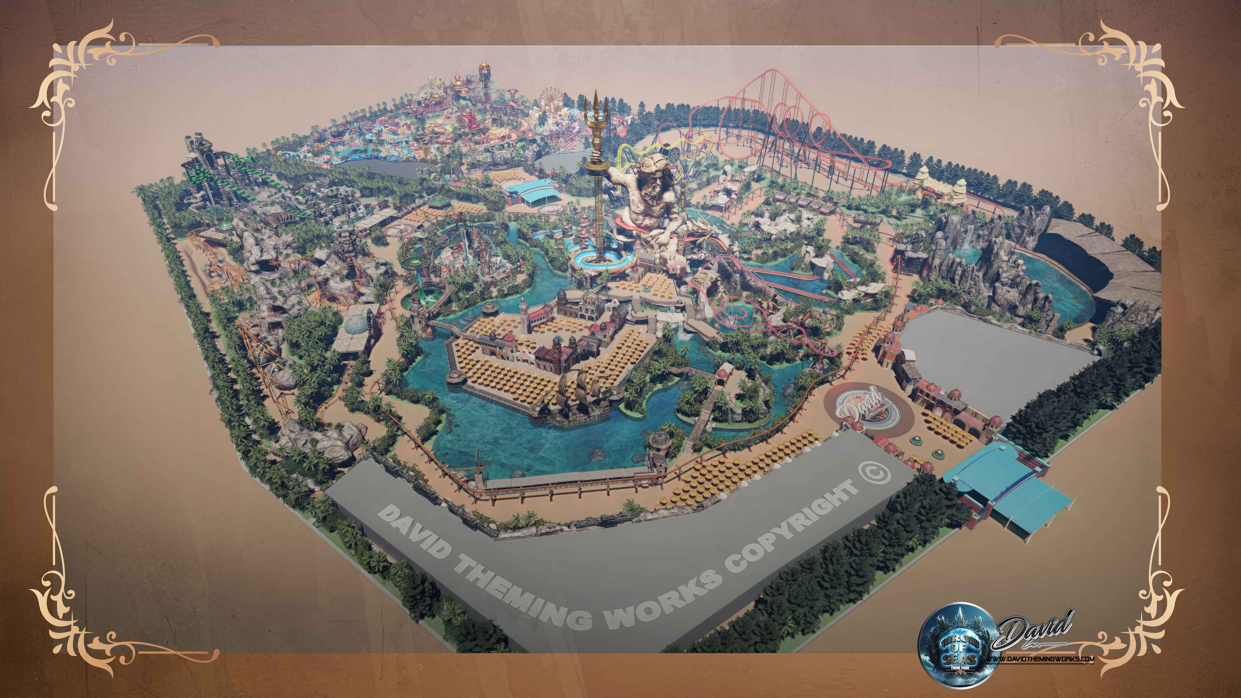 David Theming Works, theme park design, themed environments, amusement park design