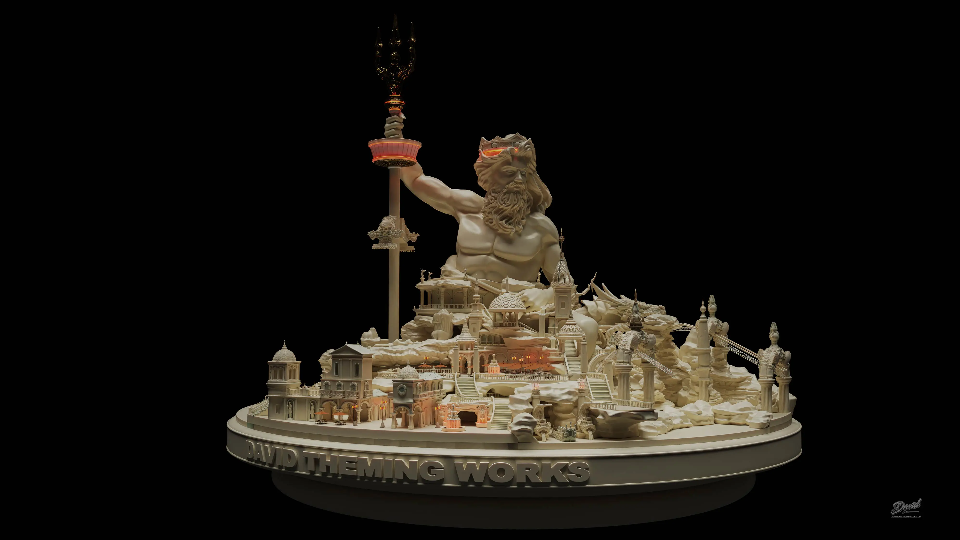 David Theming Works, theme park design themed environments, amusement park design