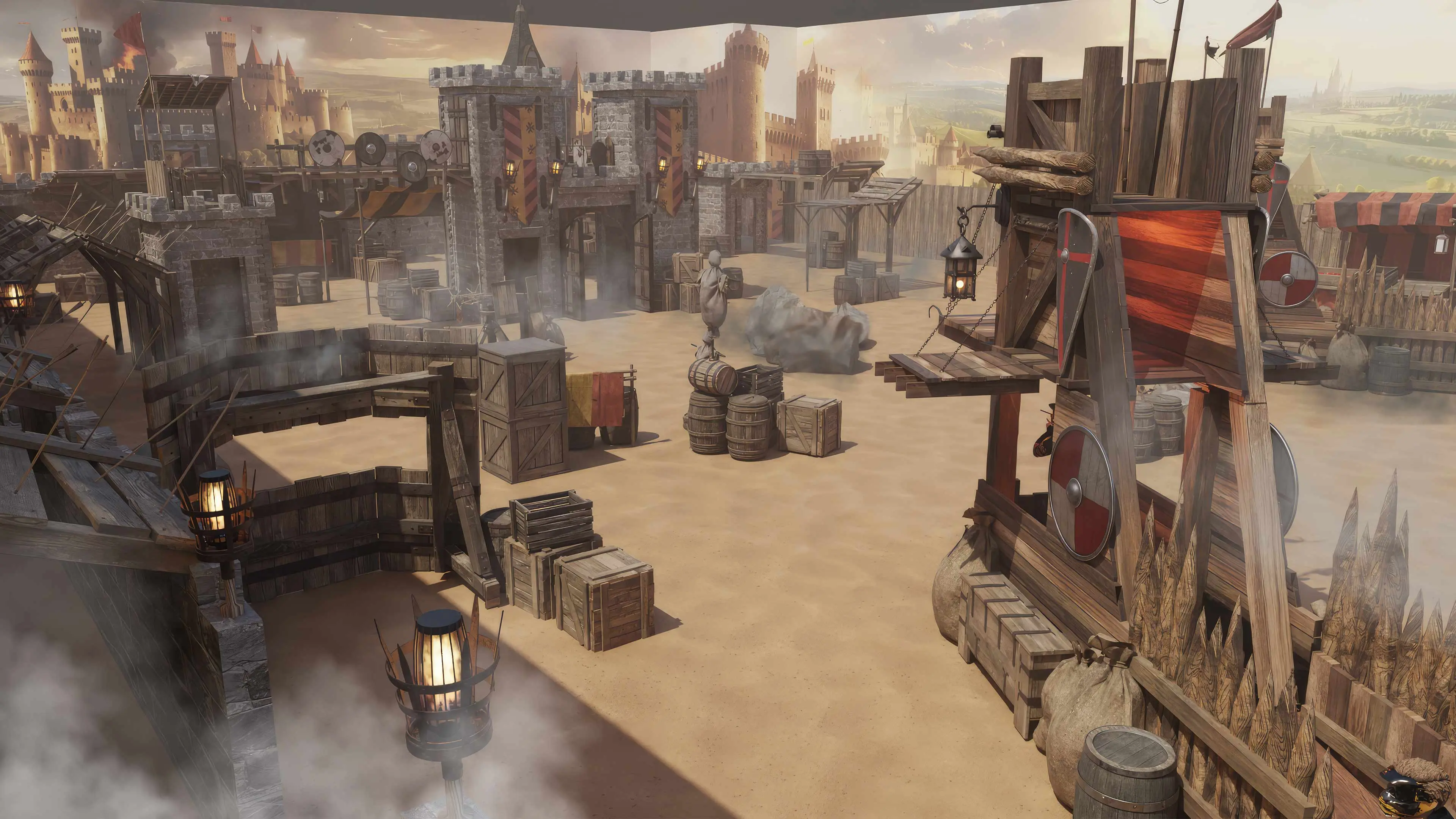 medieval-themed paintball scenarios <br /> fortress-style paintball park construction <br />