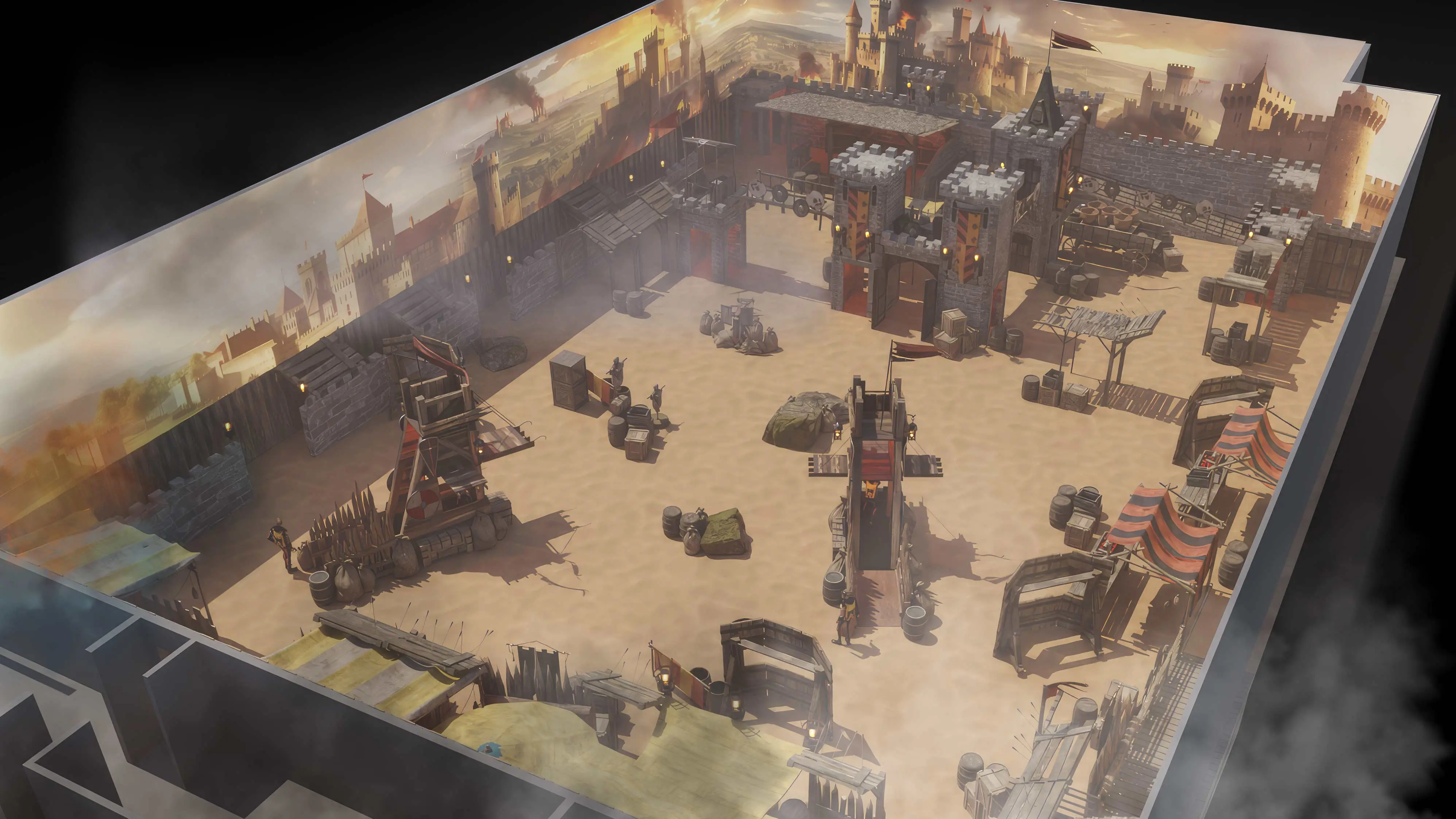 fortress-style paintball park construction <br /> paintball adventure medieval theme <br />