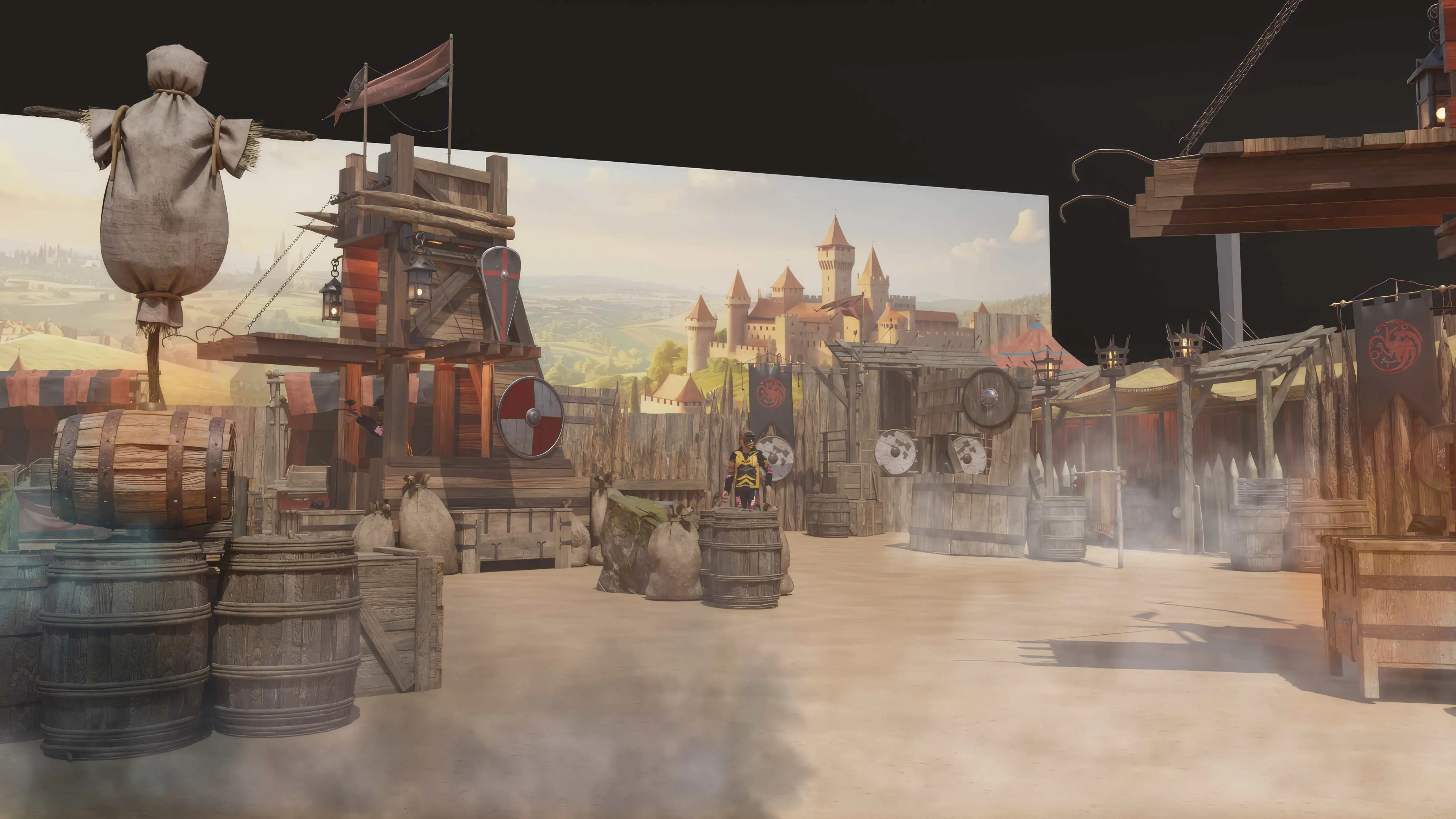 live-action medieval paintball games <br /> creative medieval paintball park layout <br />