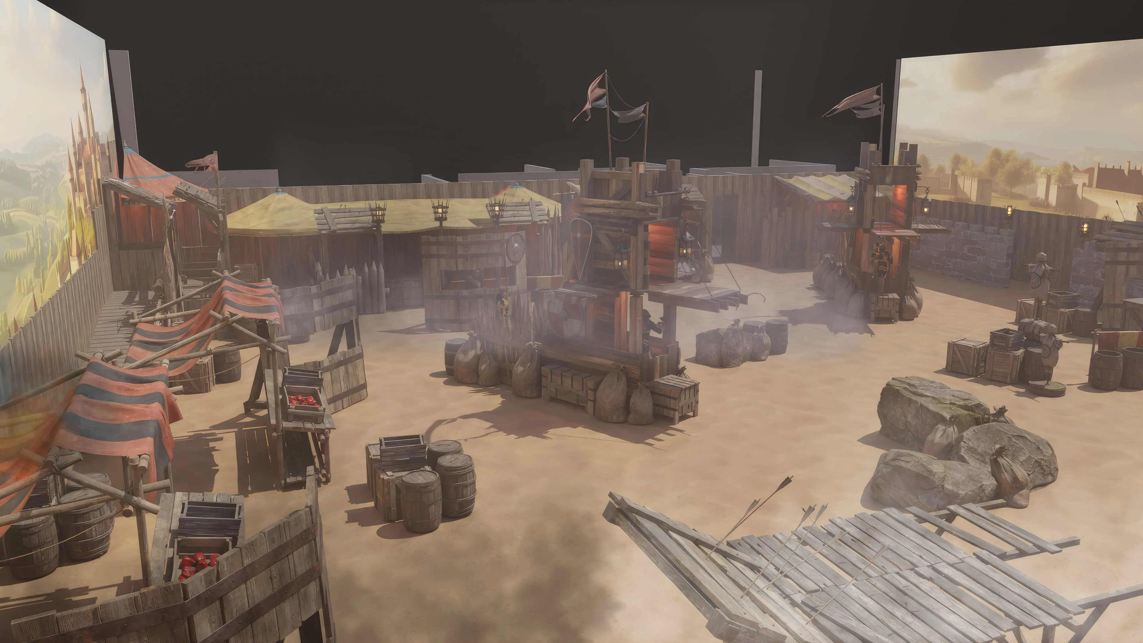 creative medieval paintball park layout <br /> live-action medieval paintball games