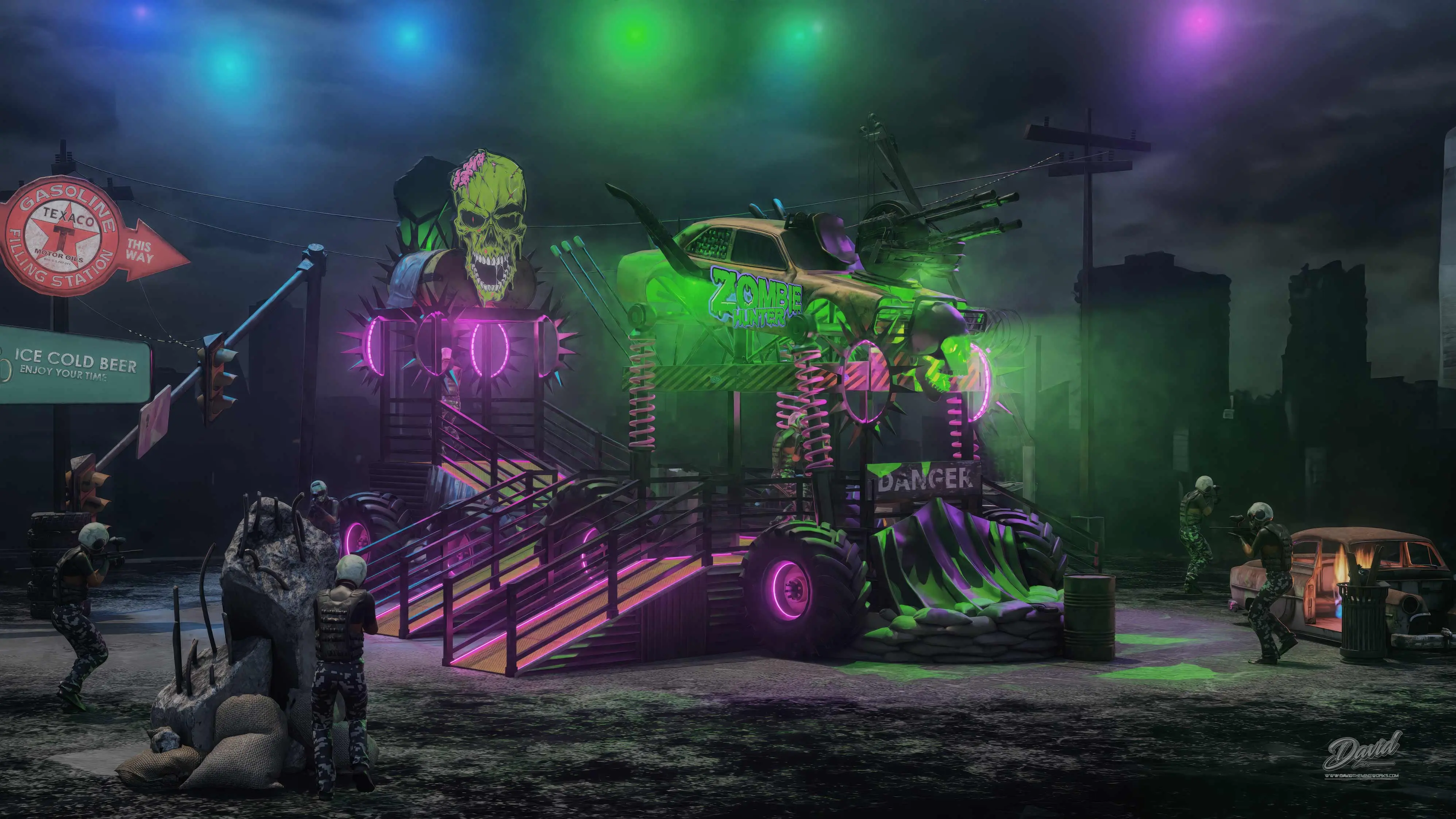 zombie theme paintball park design <br /> paintball hunter zombie project <br />