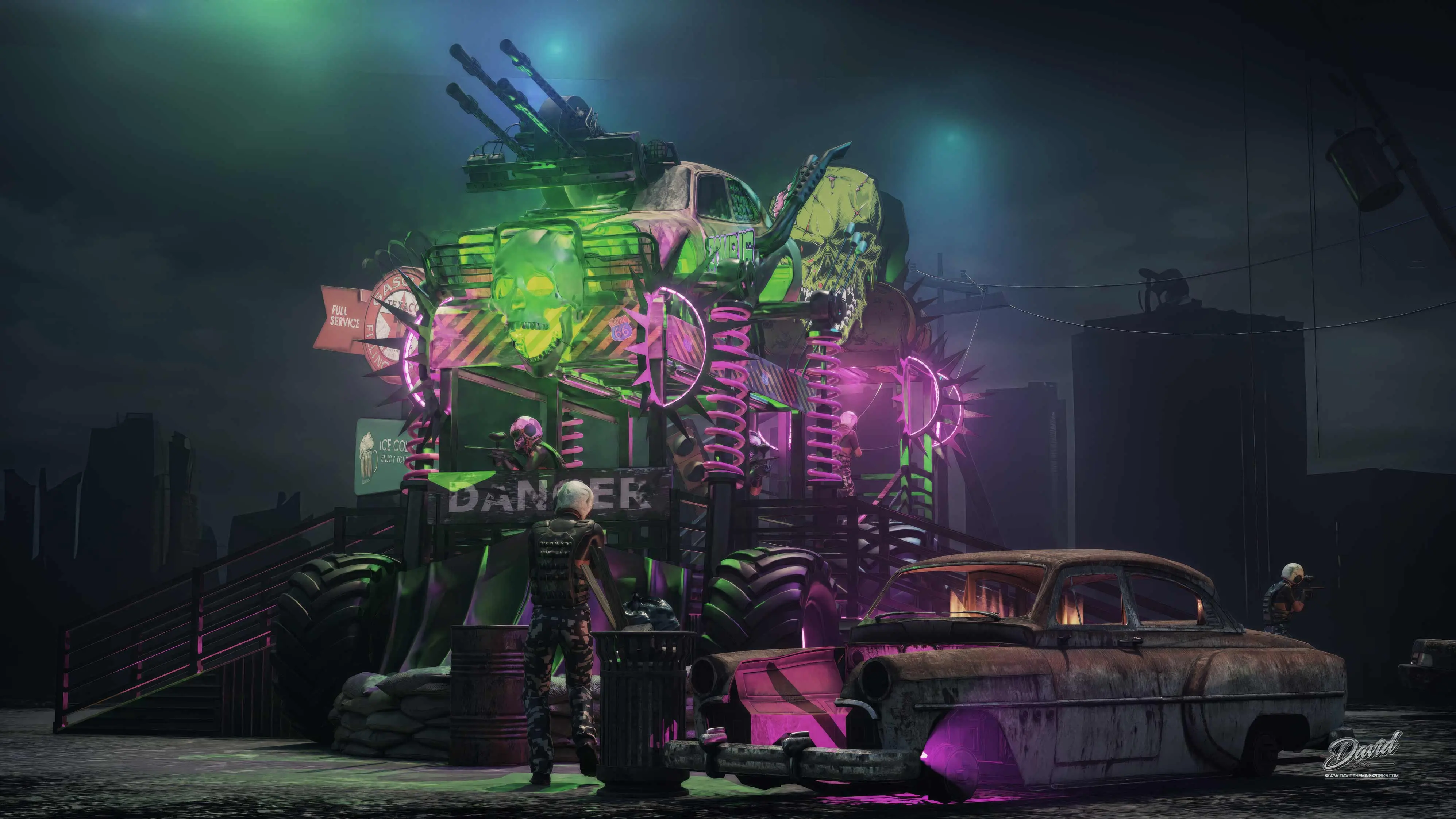 paintball hunter zombie project <br /> themed zombie paintball arena <br />