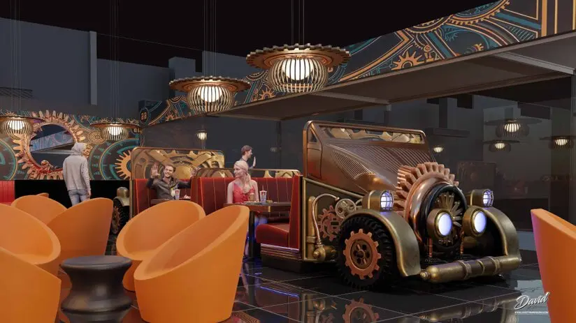 tactical field design, themed combat zones experiential park design, entertainment architecture