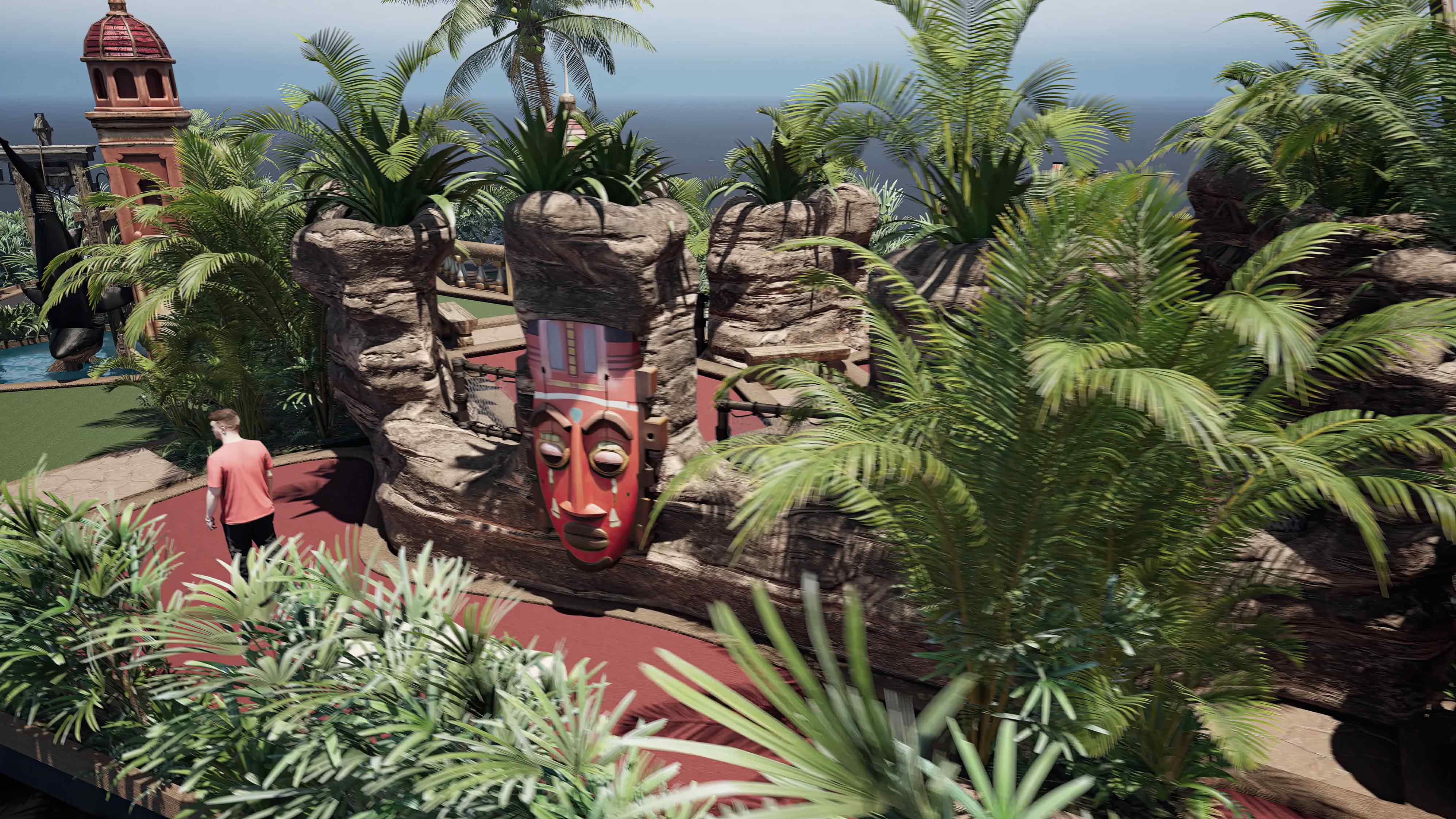 lost island minigolf mallorca themed mini golf