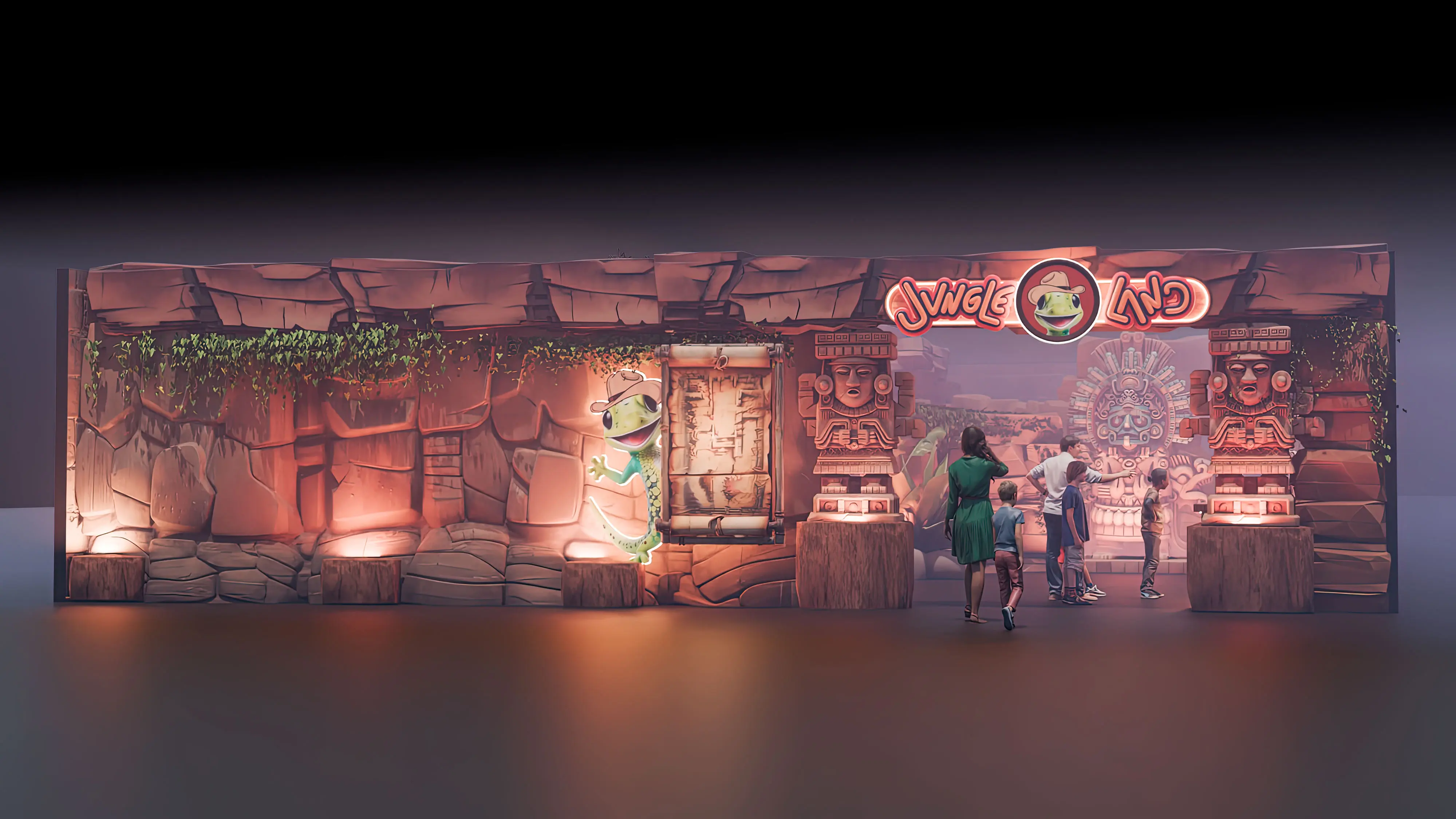 family indoor mini golf attractions   creative mini golf course theming