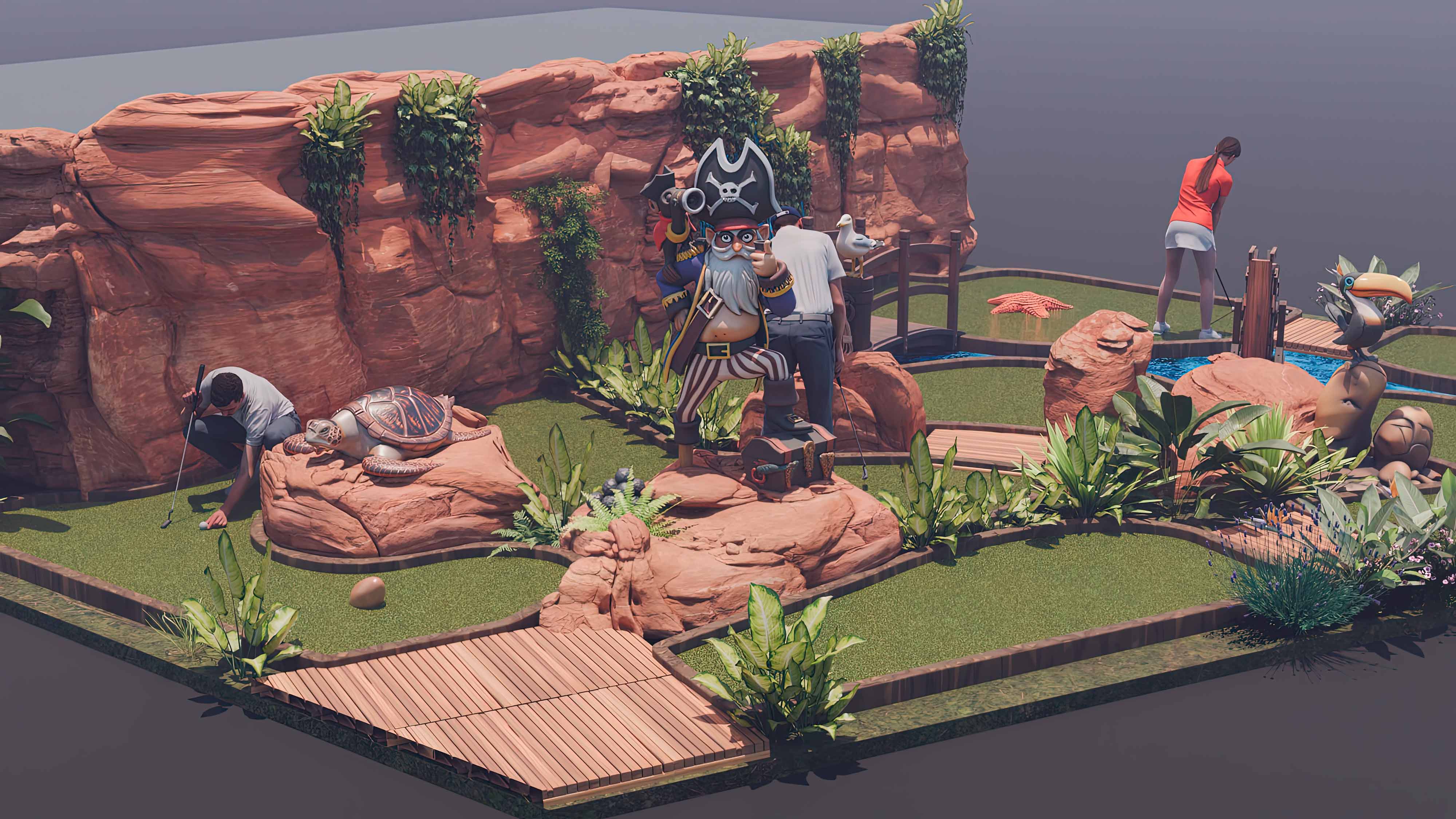 mini golf theming and design   creative mini golf layout