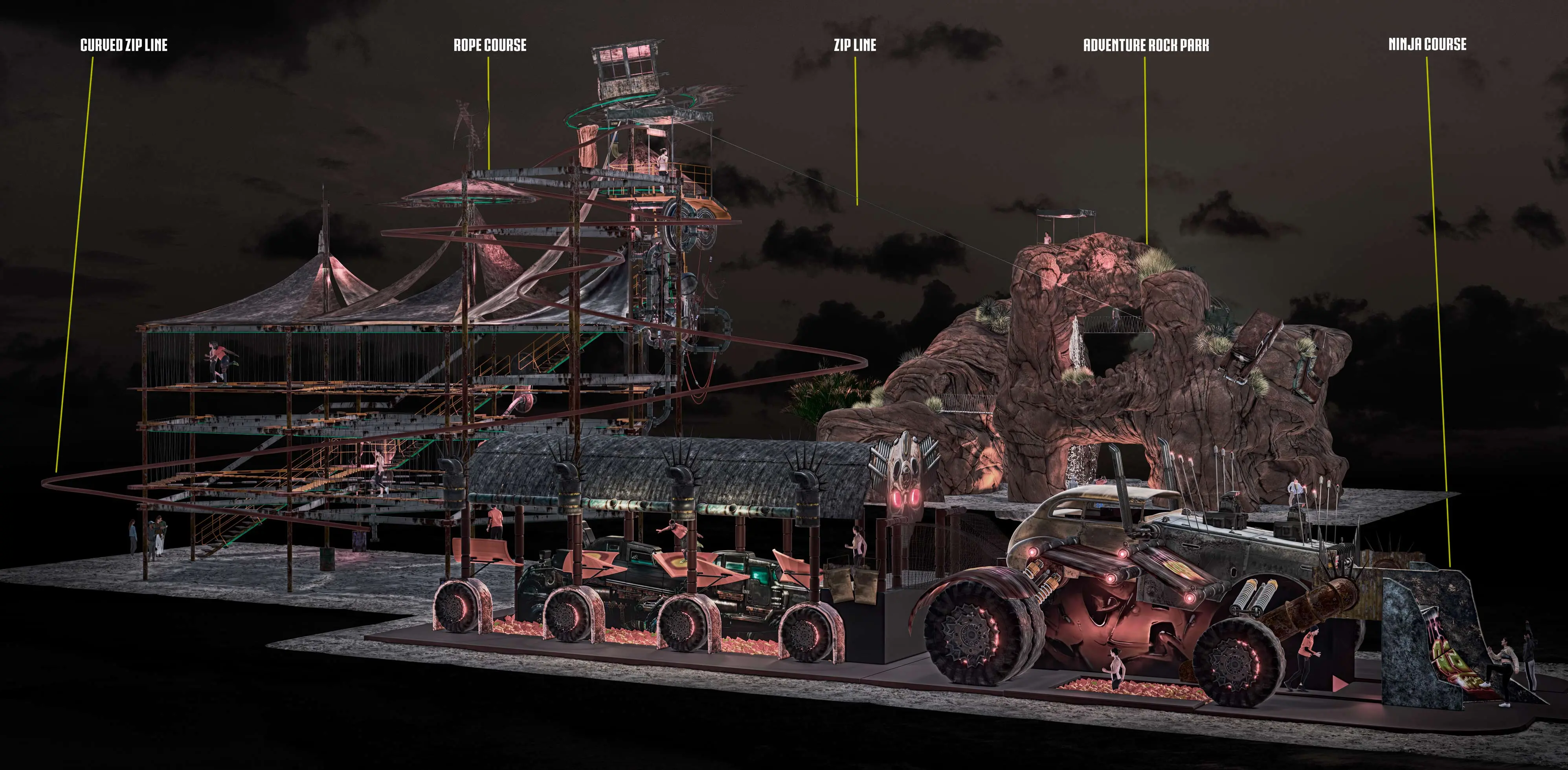 outdoor adventure design themed adventure environments