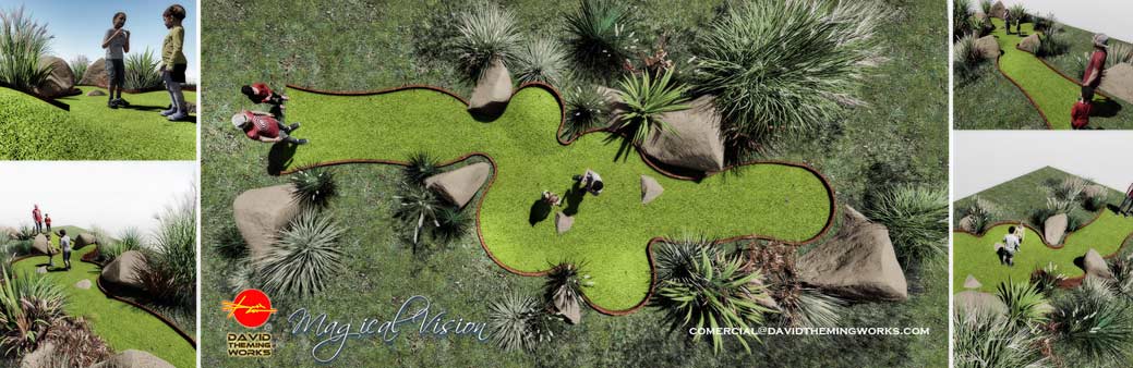  construction de parcs à thème de mini-golf, fabricant de mini golf, parc d'attraction mini golf
