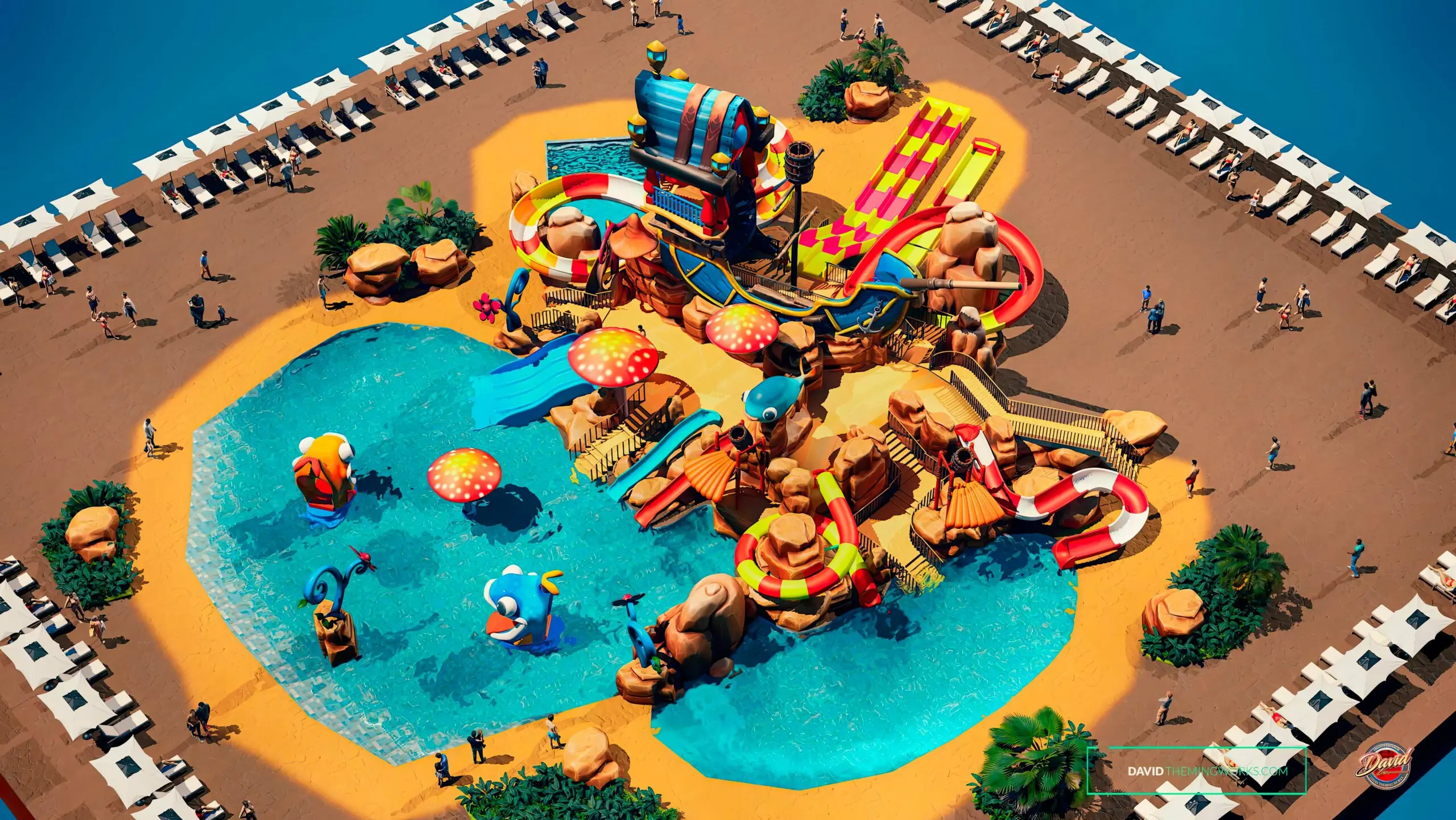 Conception de piscines thématiques
