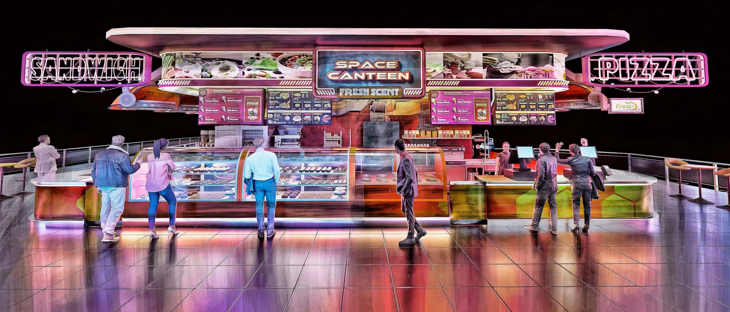 restaurants à thème pour parcs à thème, conception et construction.