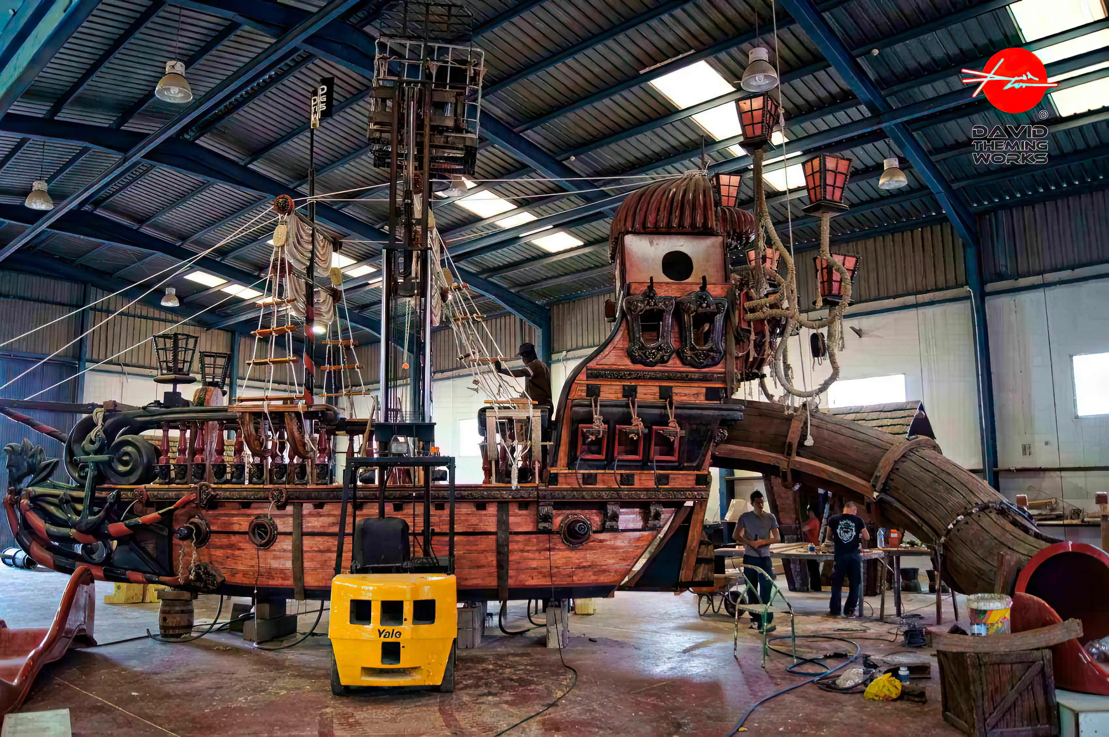 Conception et construction de bateaux pirates pour piscines Modèle de bateau pirate pour piscines