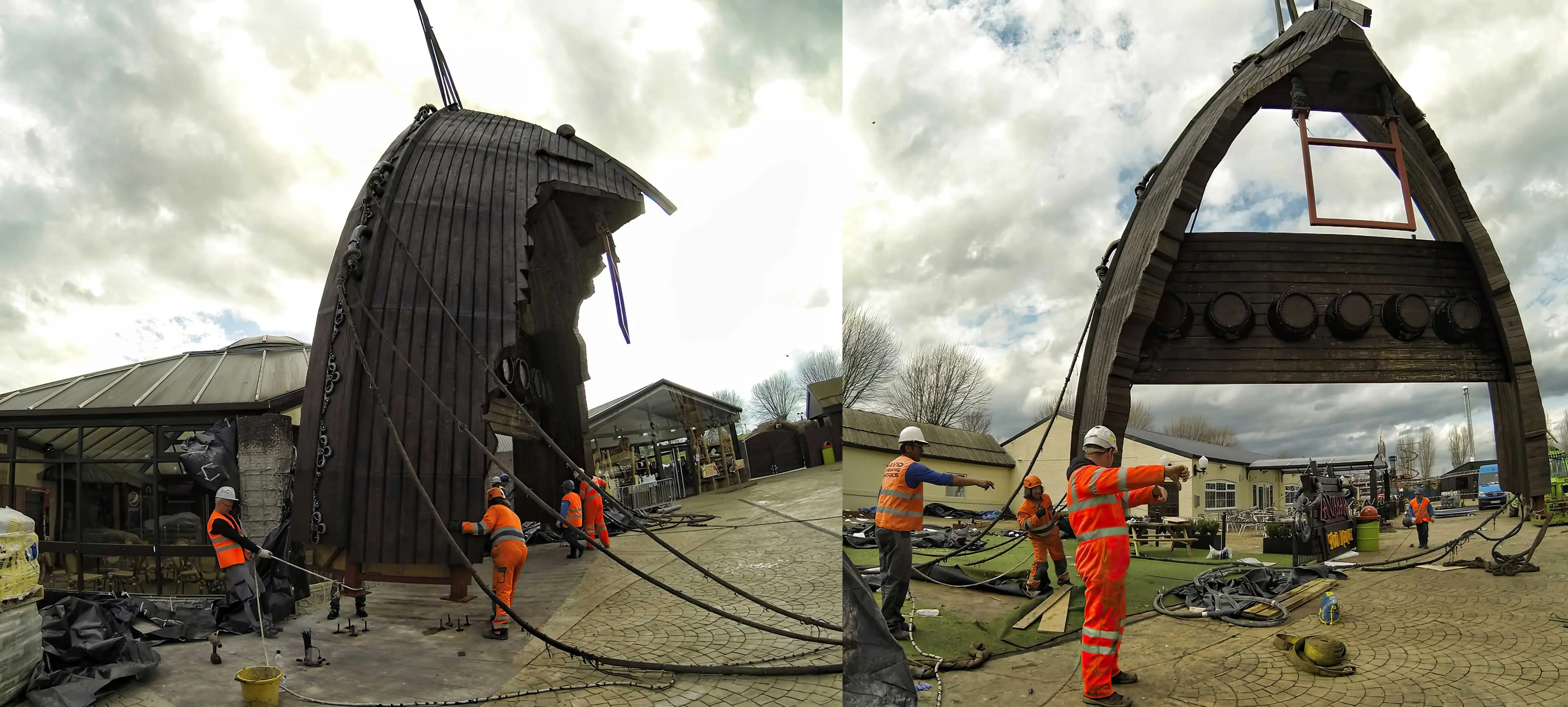 construction of amusement parks construction de parcs à thème