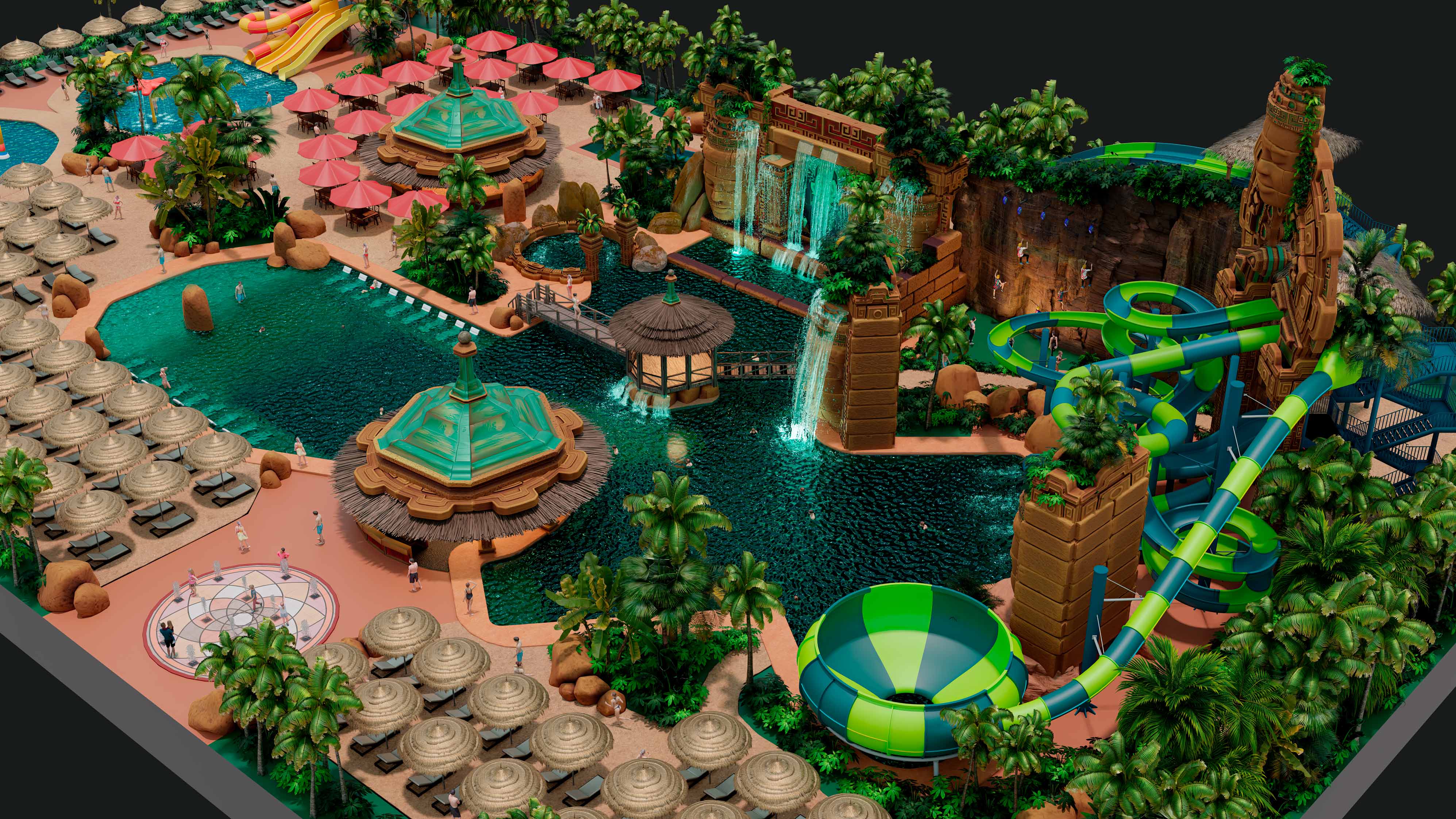 conception de parc aquatique conception de parcs aquatiques avec toboggans et de piscines à thème