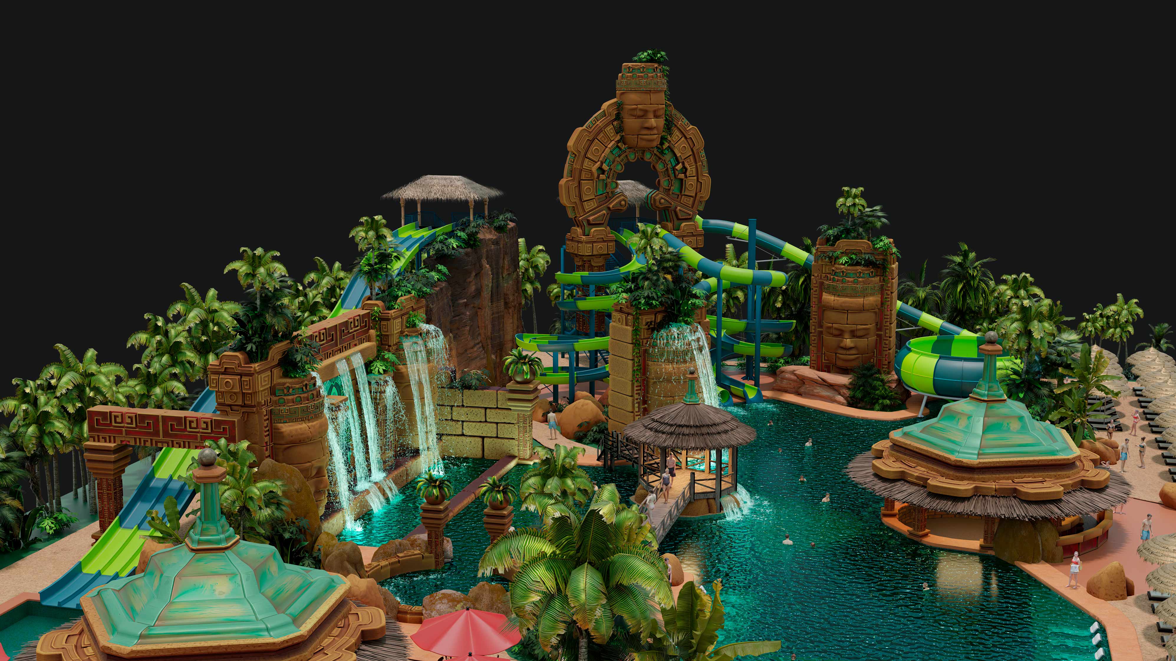 conception de parc aquatique conception de parcs aquatiques avec toboggans et de piscines à thème