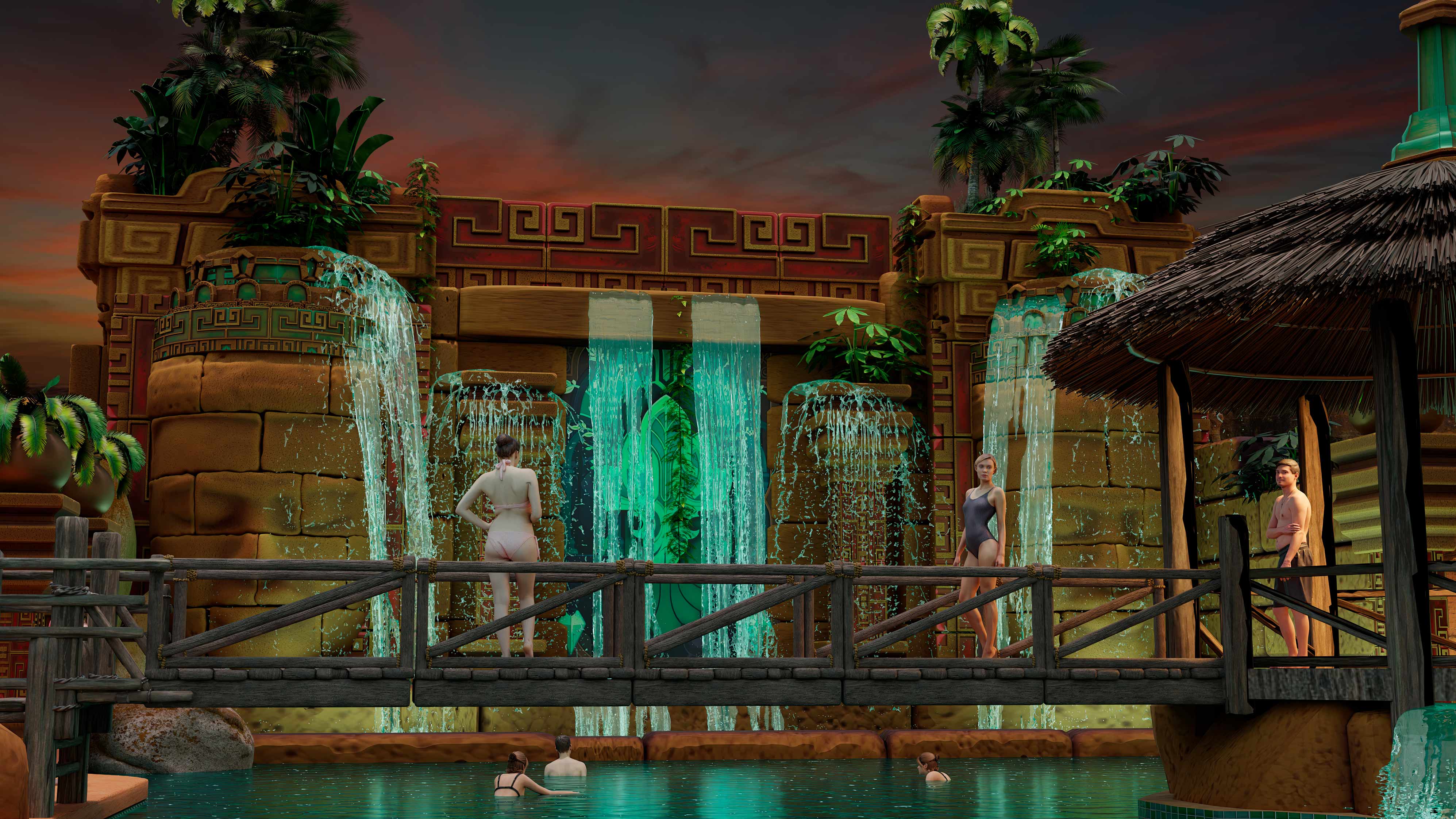 conception de parc aquatique conception de parcs aquatiques avec toboggans et de piscines à thème