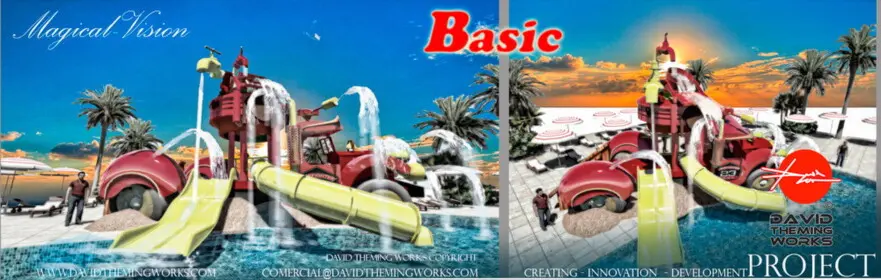  caminhão de bombeiros com escorregas, caminhão temático para piscinas infantis