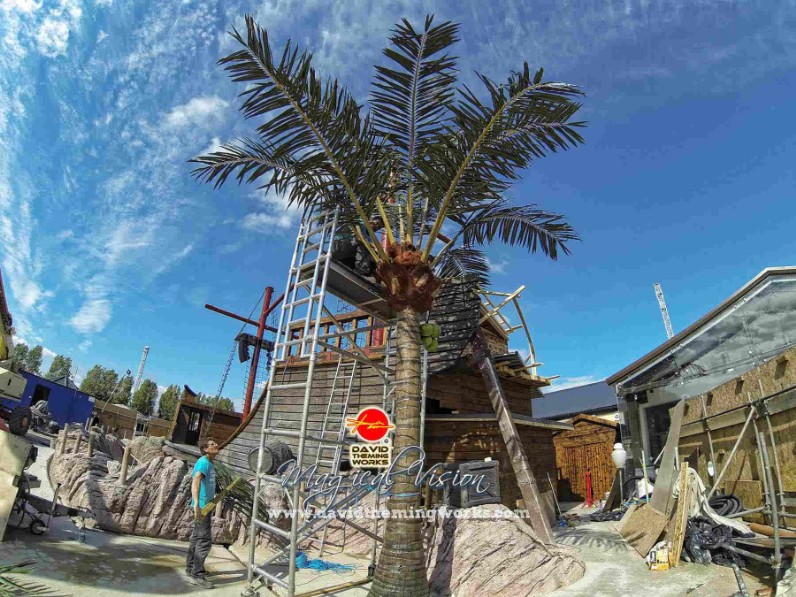 palmeiras artificiais para parques temáticos, palmeiras artificiais para parques de diversões,