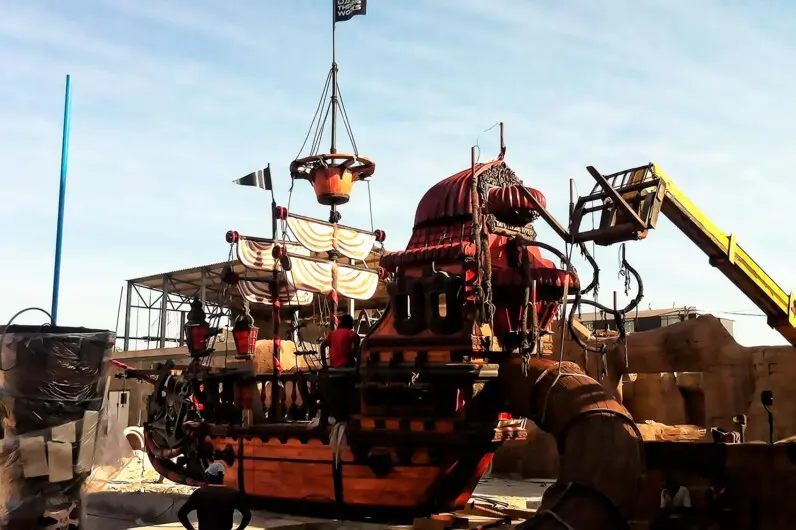 , navio pirata para piscinas familiares, navio pirata para piscinas para crianças.