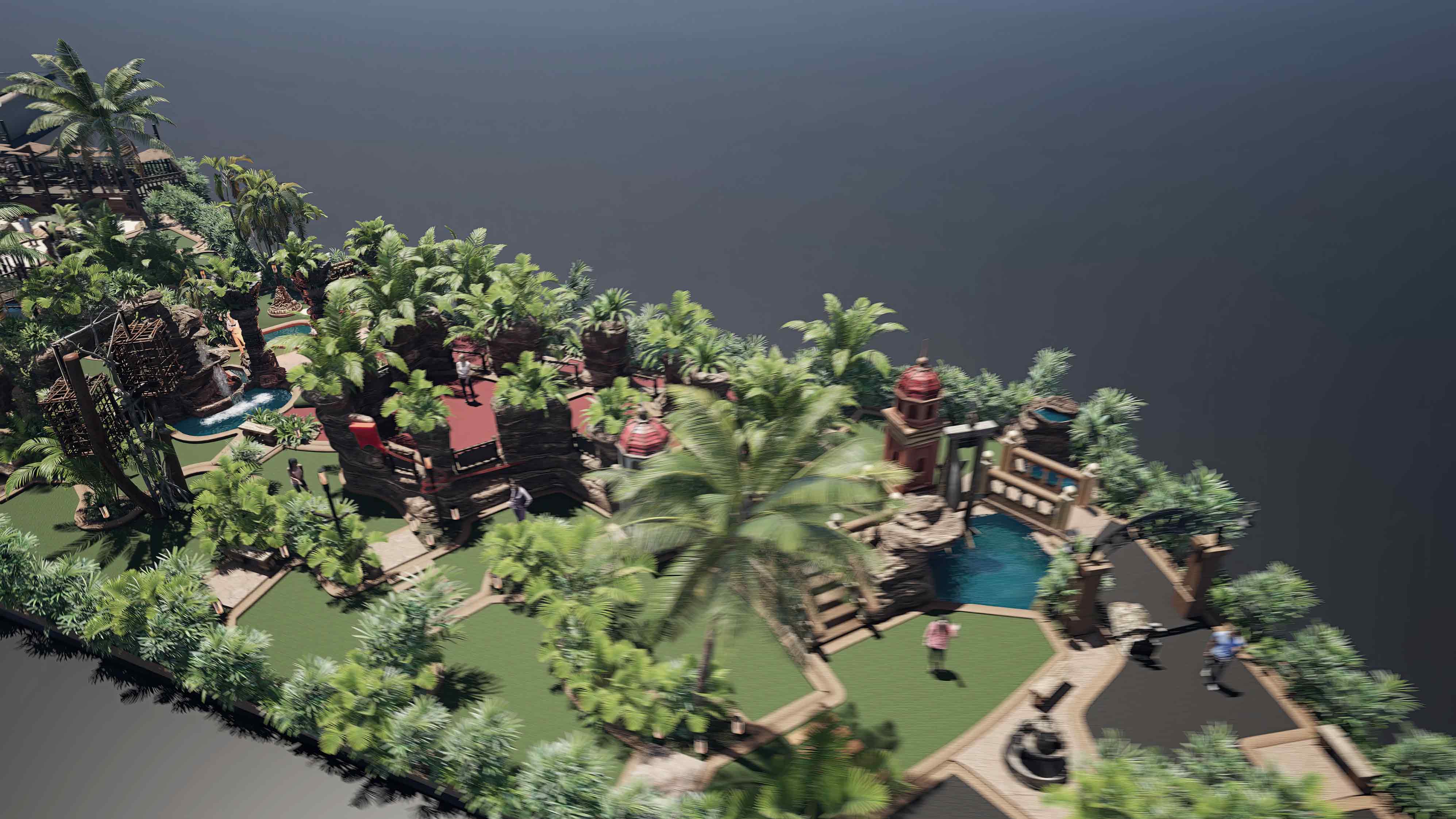 Projeto e construção de parques de minigolfe construção de parques de minigolfe