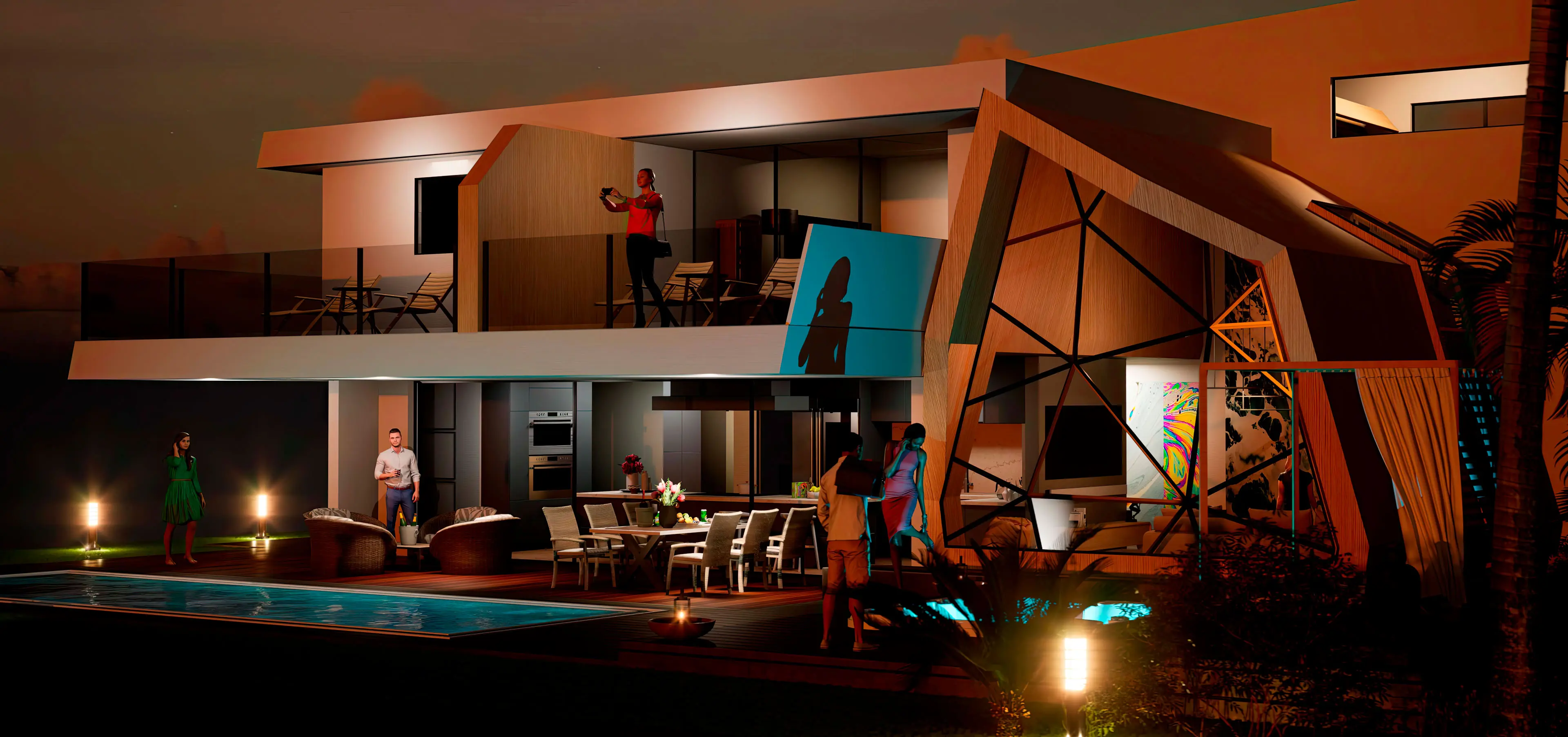 design de casa futurista design futurista