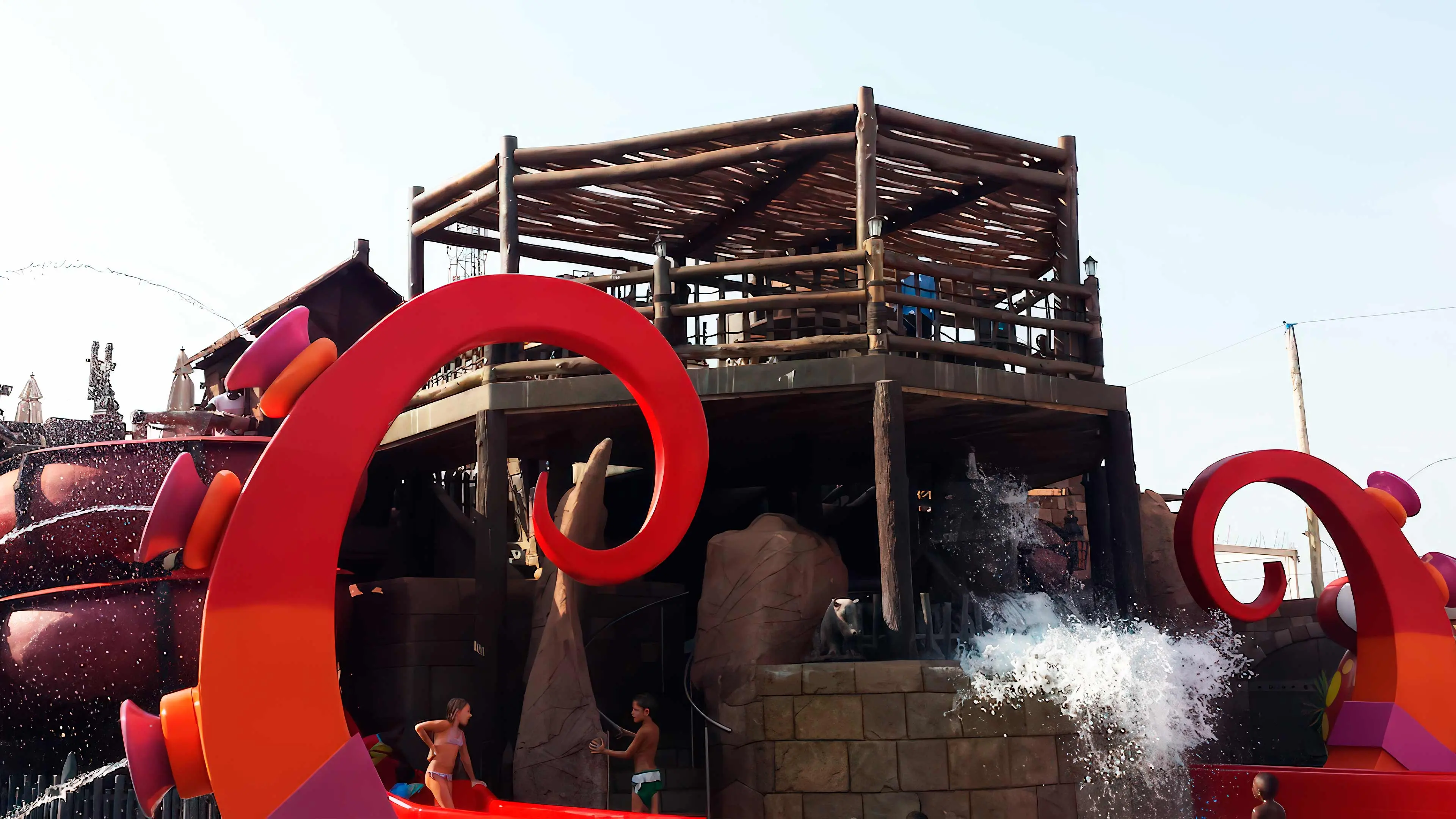 construção de uma piscina com o tema piratas criação de uma piscina com tema de piratas