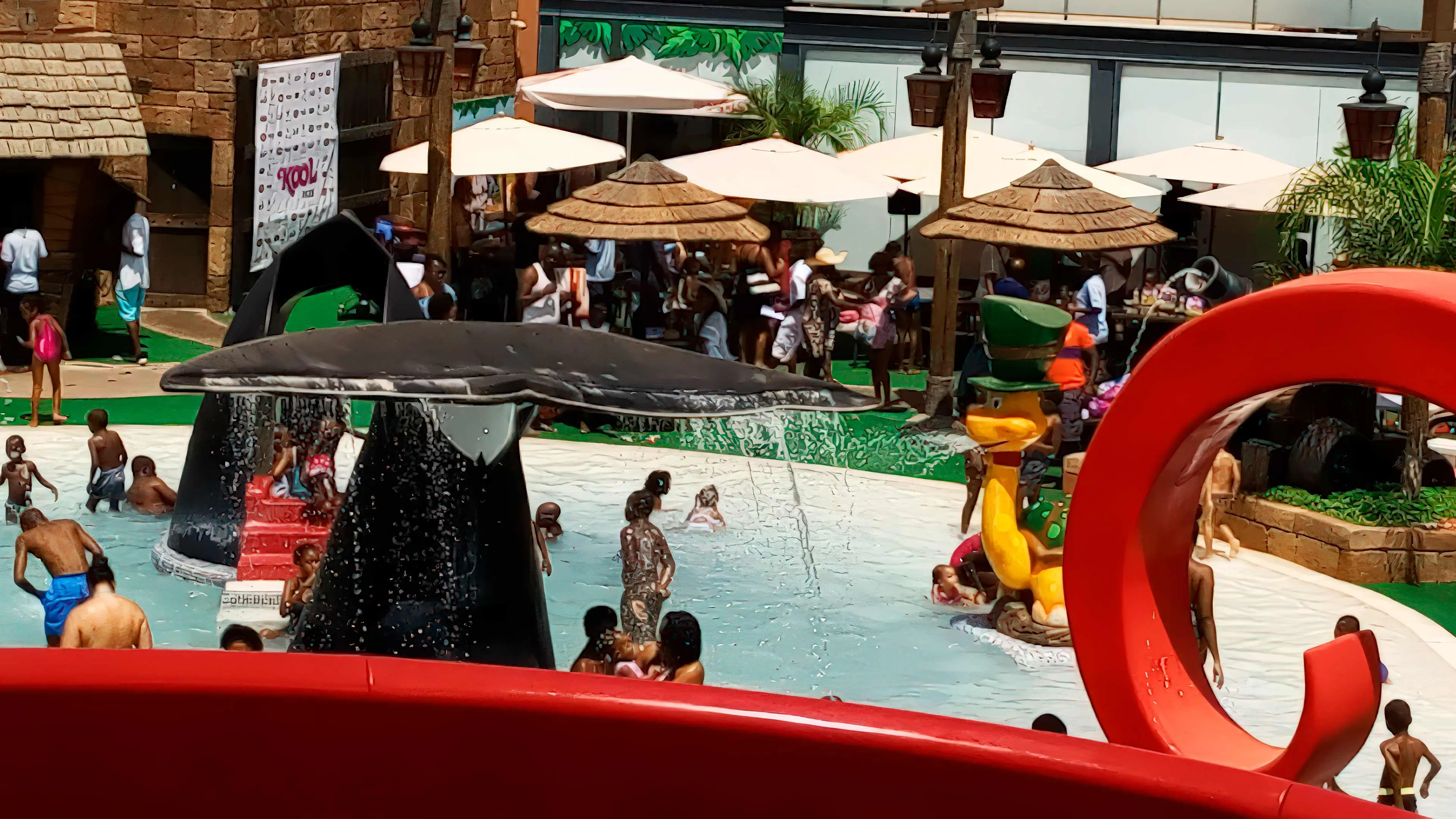 criação de uma piscina com tema de piratas construção de uma piscina com o tema piratas