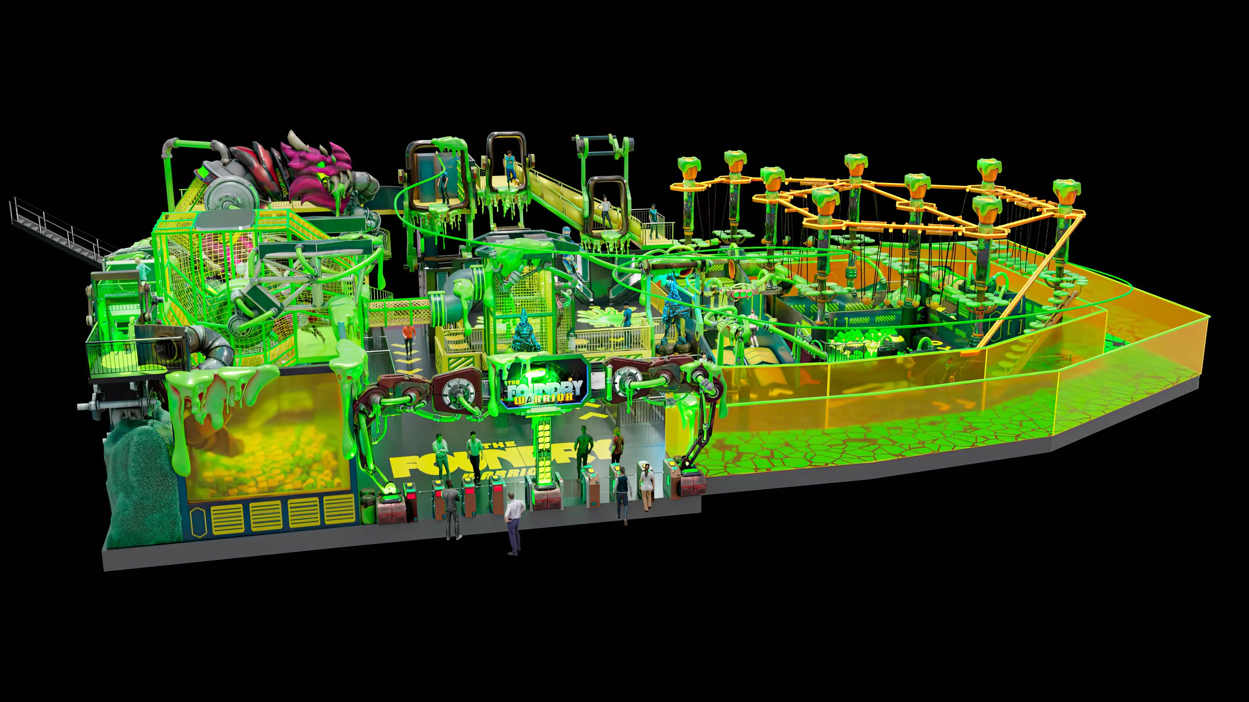 construção de parques de aventura projeto de parque de paintball