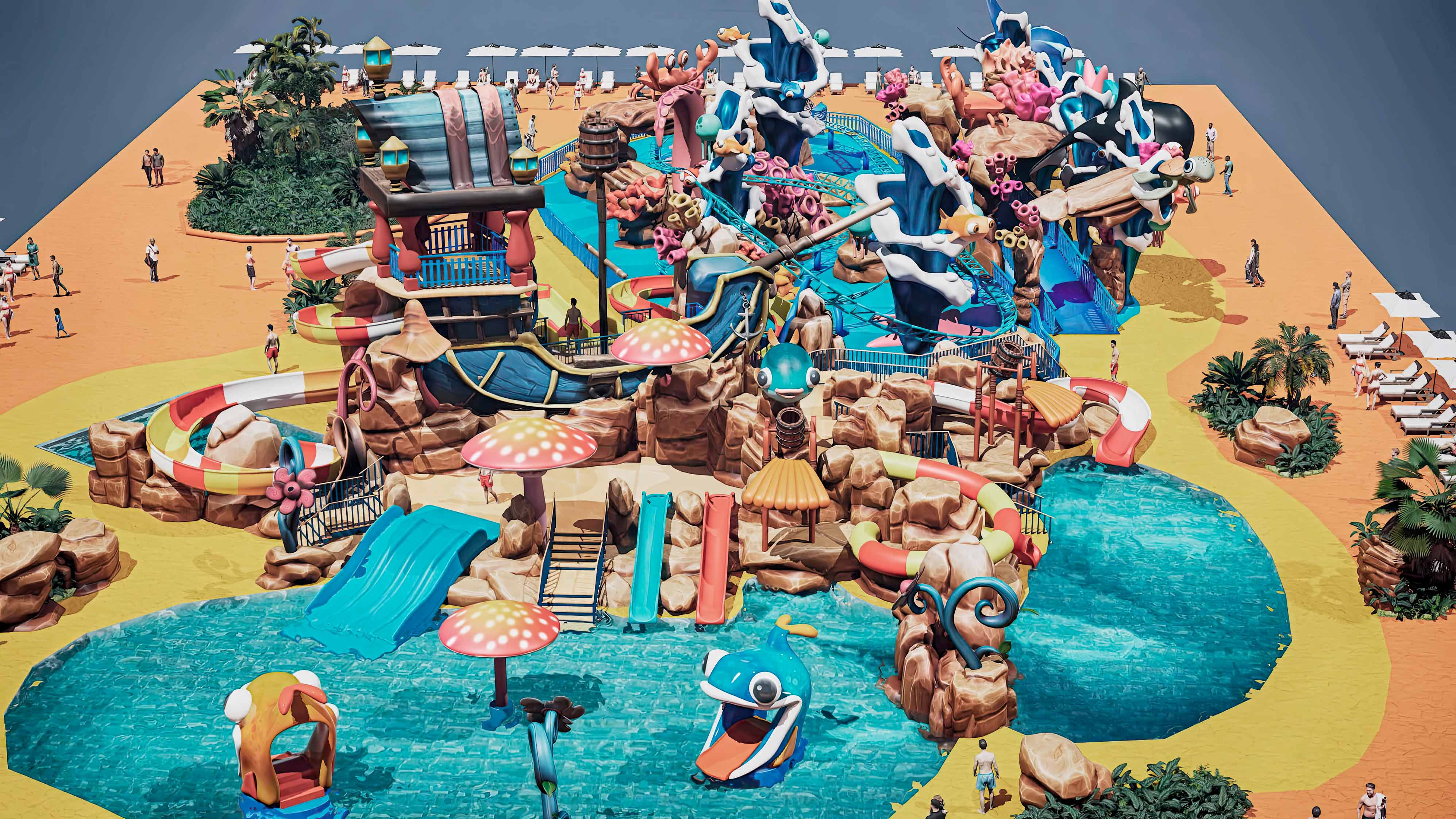 projeto de parque projeto de parque aquático