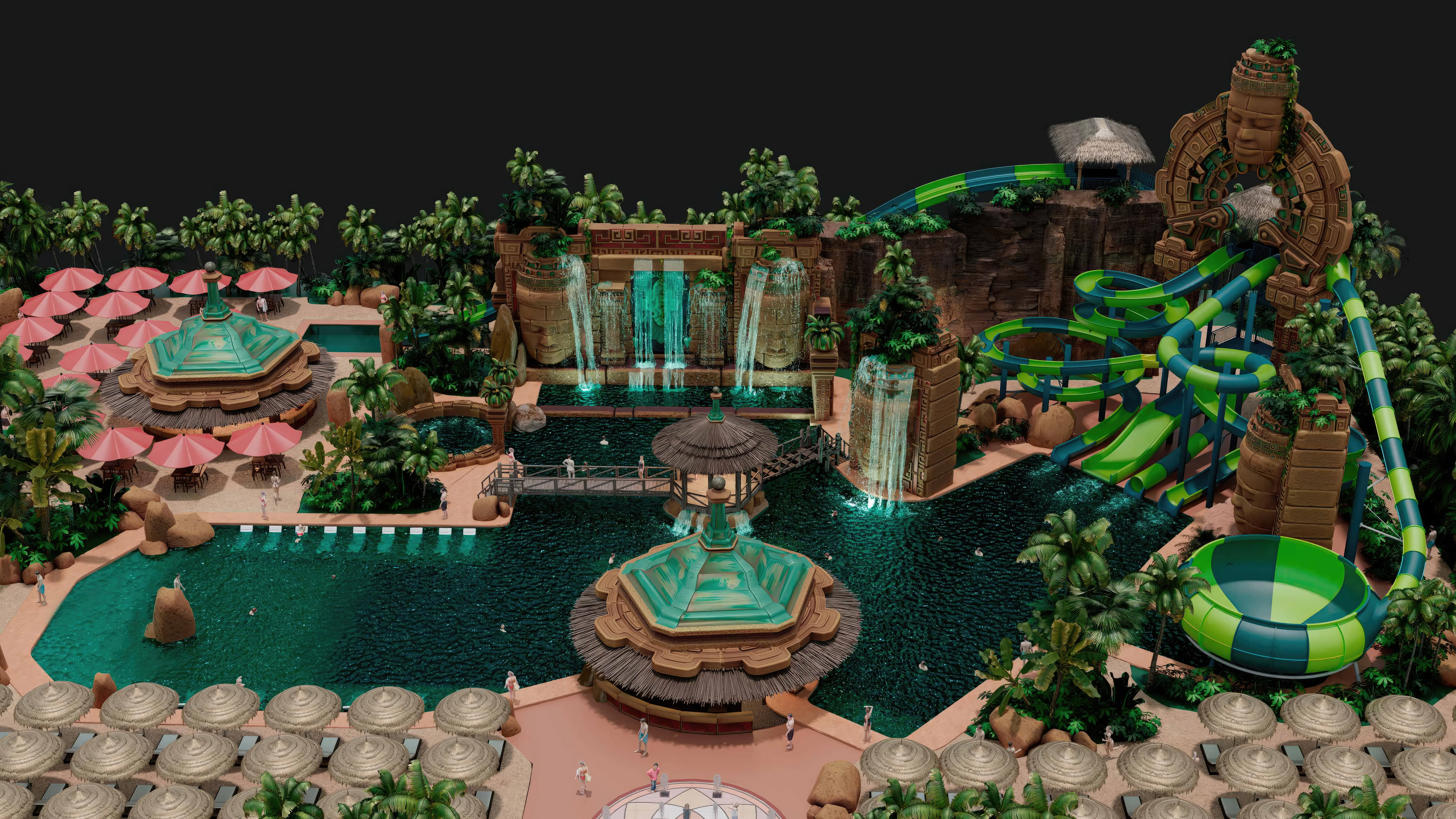 projeto de parque projeto de parque aquático