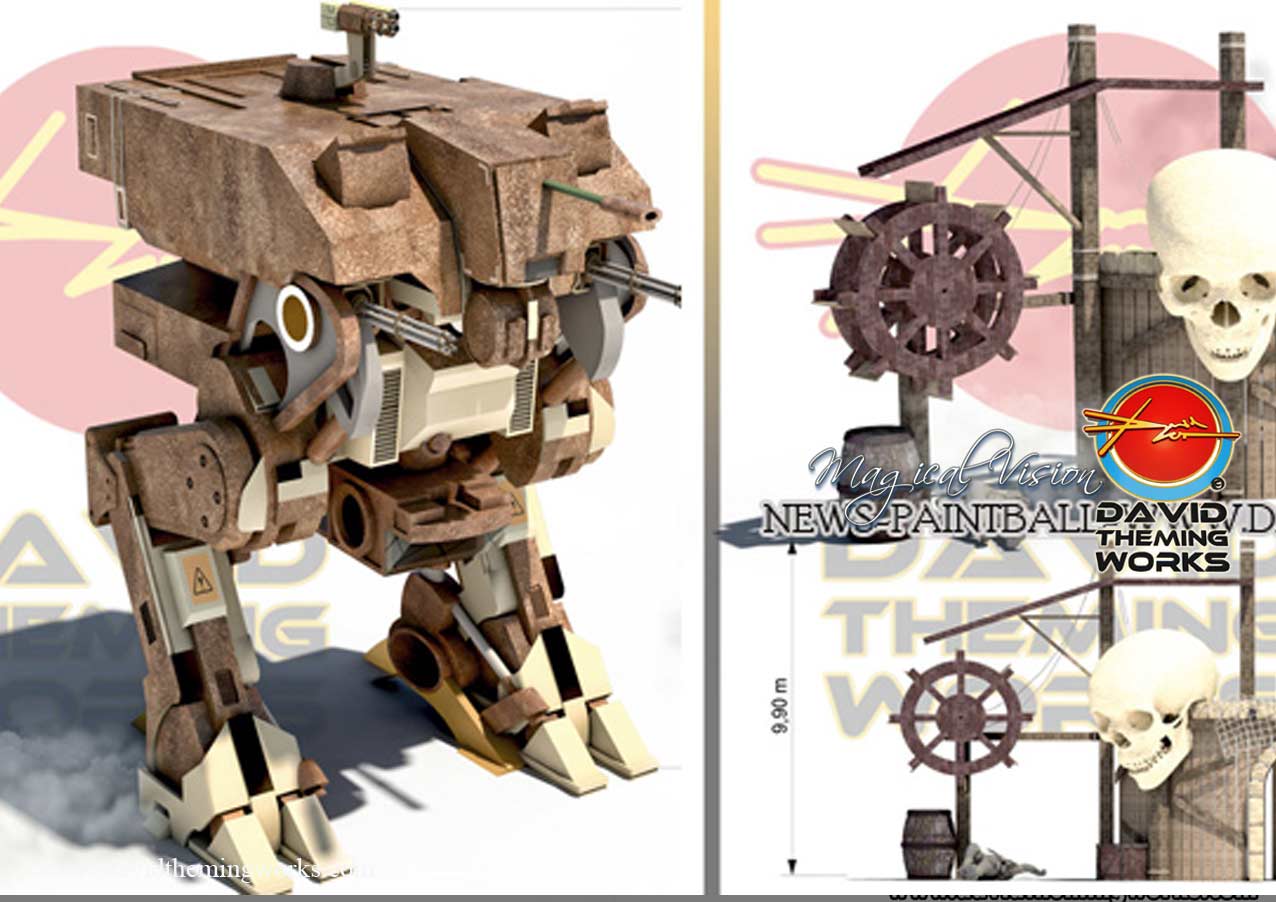 DISEÑO DE TRINCHERAS PARA PAINTBALL 