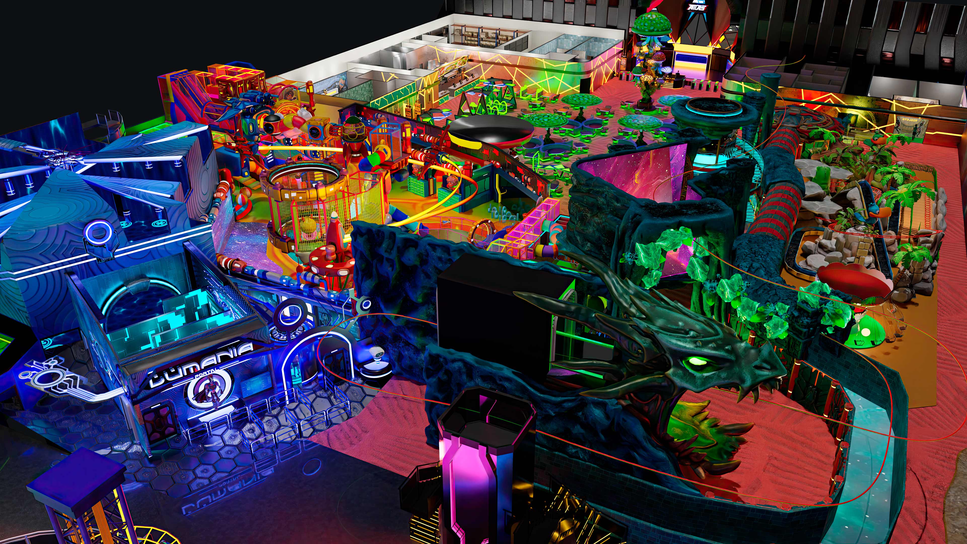 diseño a medida de parques temáticos interiores especialistas en construcción de parques cubiertos para niños