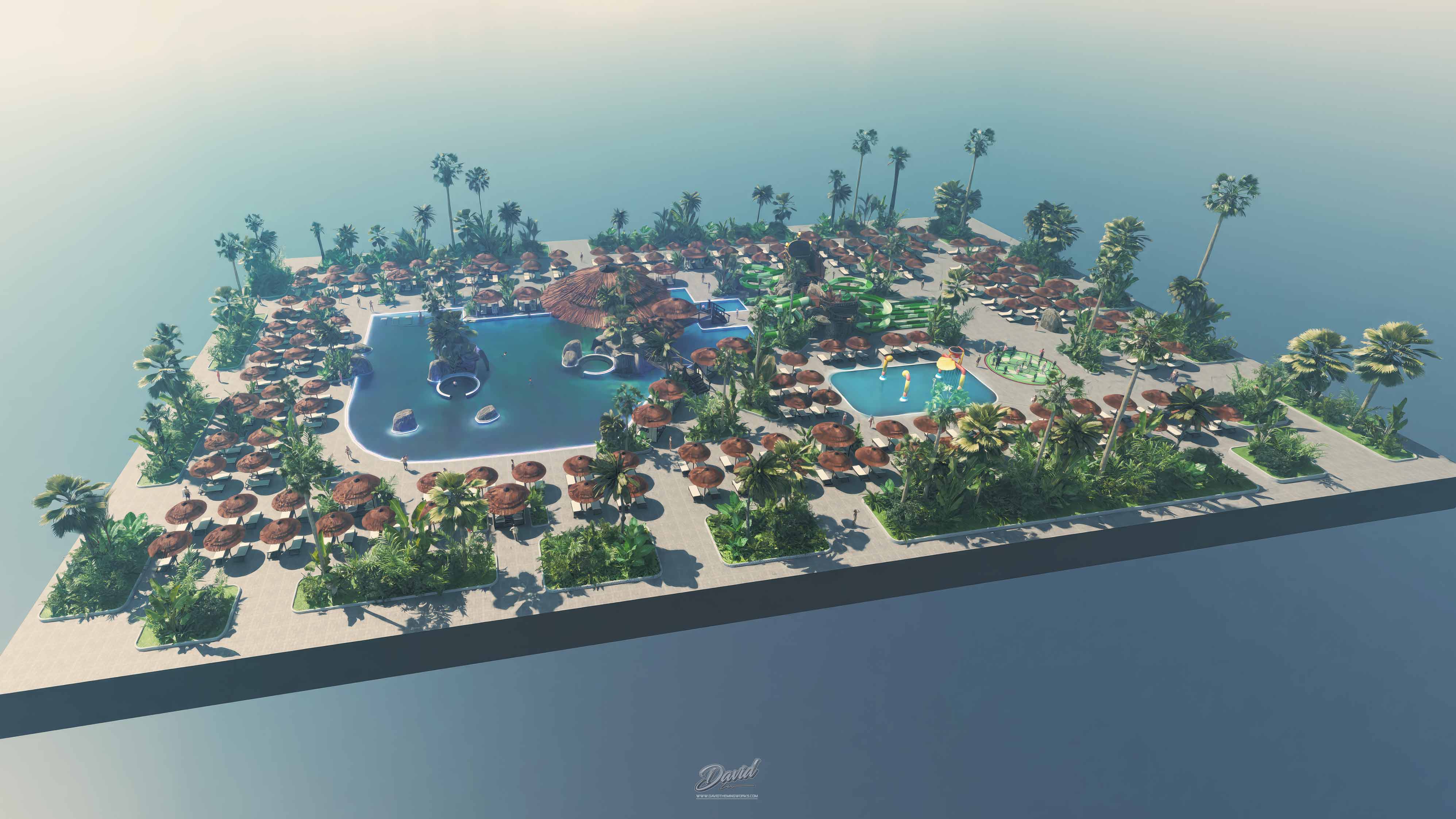 construcción de piscinas tematizadas contratar diseño de piscinas temáticas