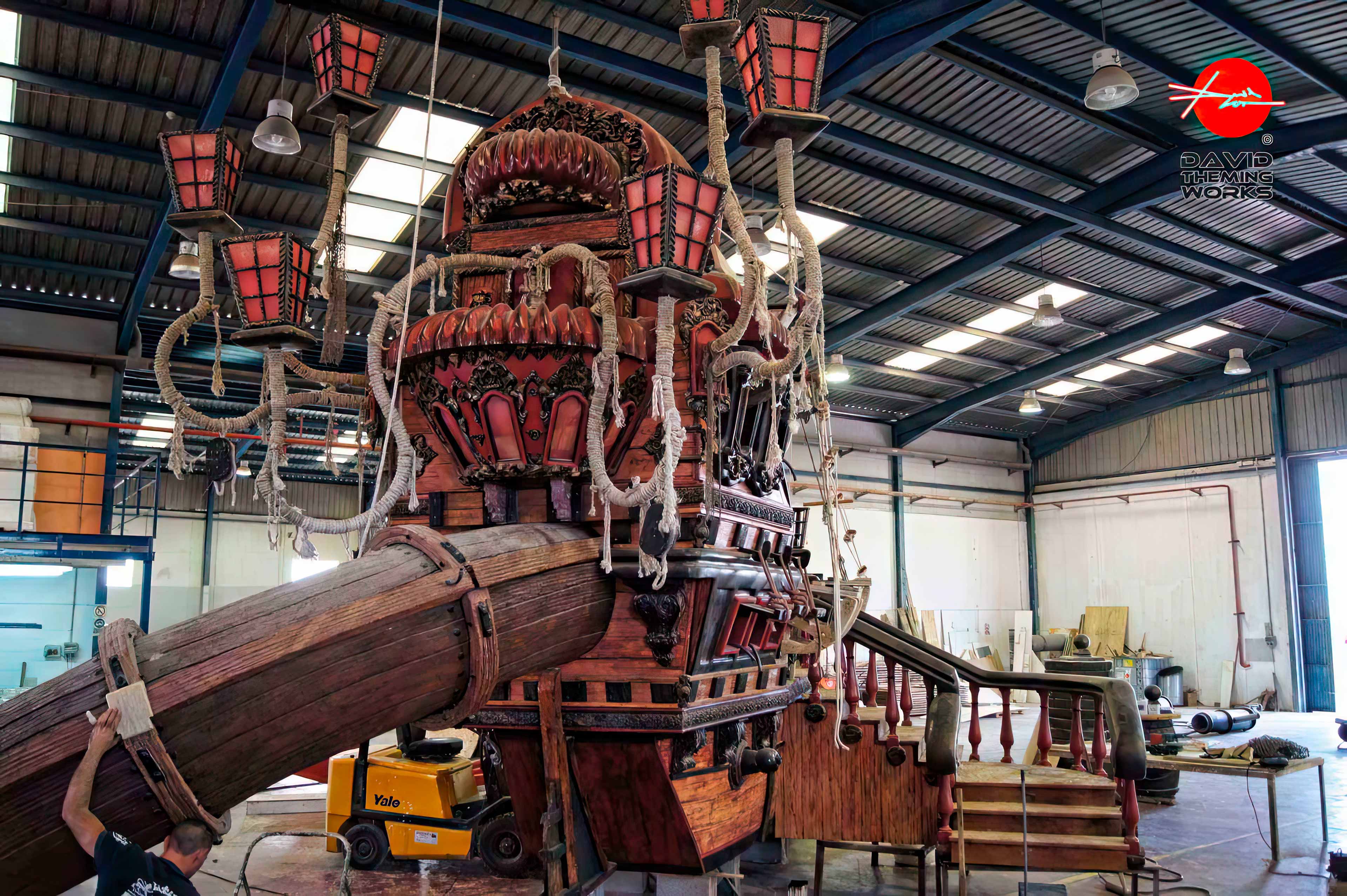 construcción de barco pirata para parques acuáticos barco pirata temático para piscinas infantiles