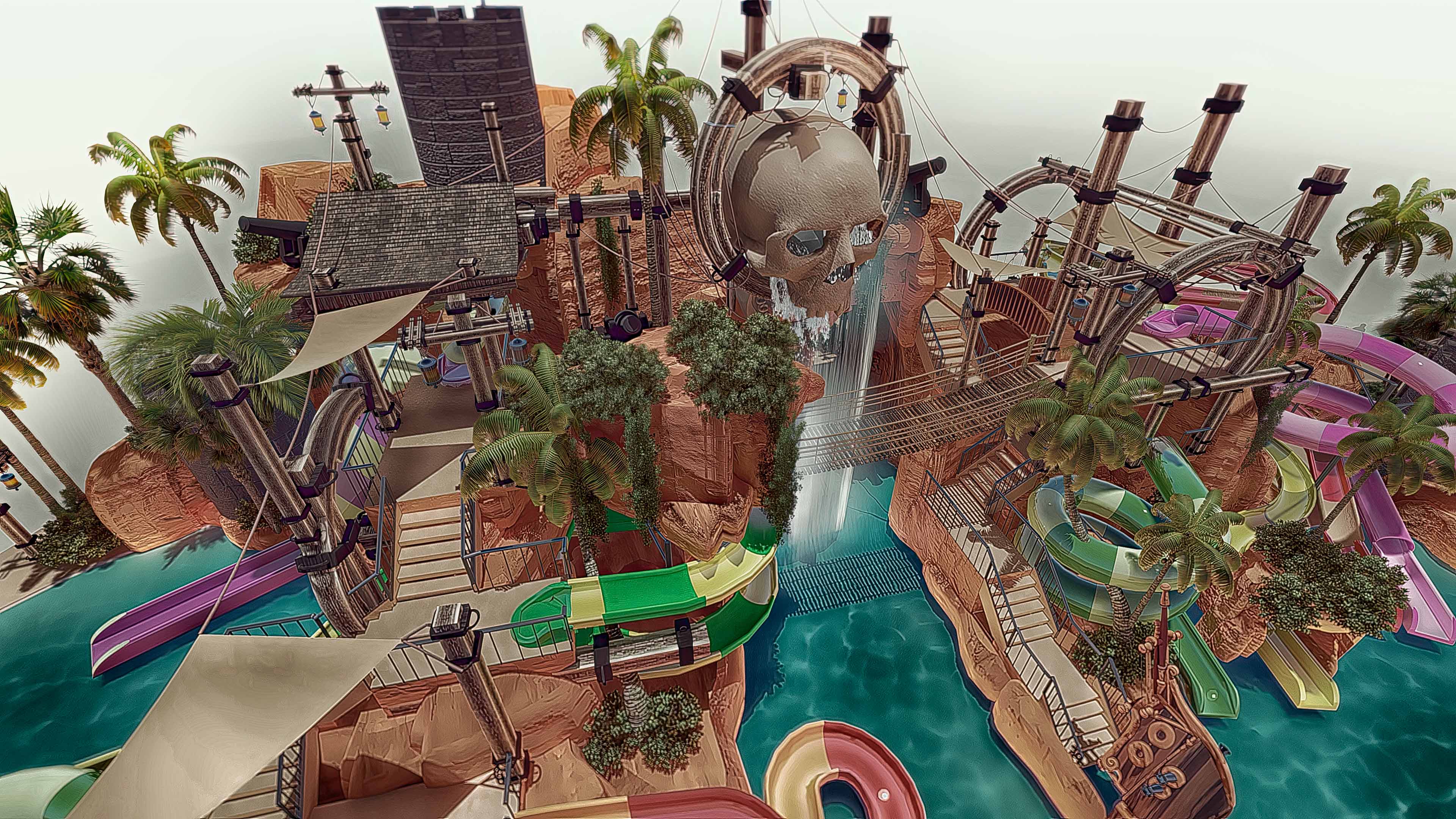 cómo construir una piscina temática de piratas ideas para piscinas con ambientación pirata