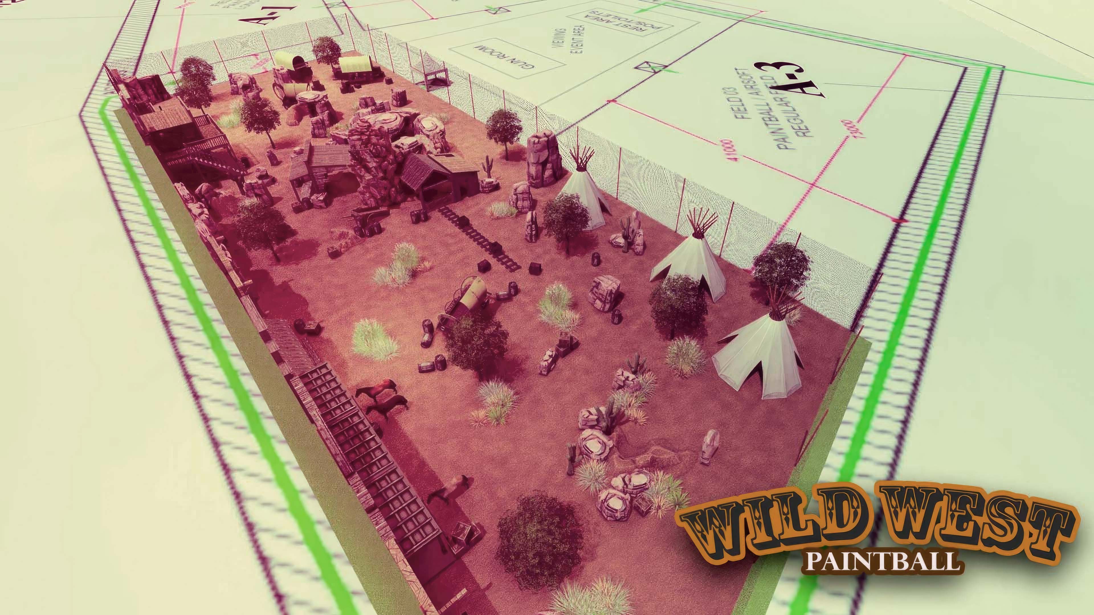 cómo diseñar un campo de paintball temático diseño de paintball indoor con obstáculos personalizados